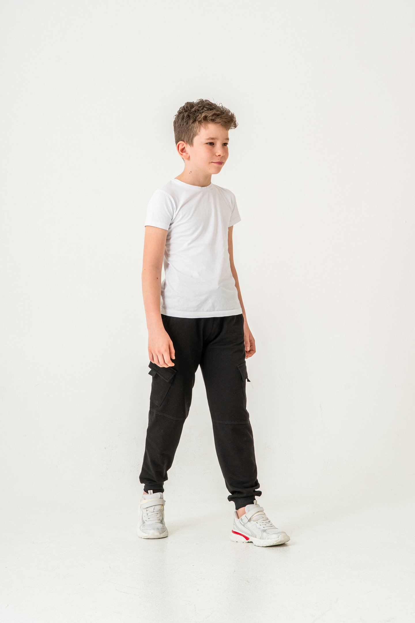 Çift Kargo Cepli Cep Kapagı Balıksırtlı Erkek Çocuk Eşofman Altı