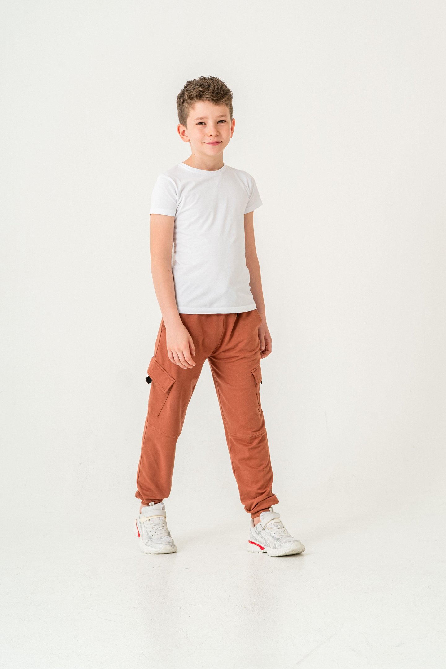 Çift Kargo Cepli Cep Kapagı Balıksırtlı Erkek Çocuk Eşofman Altı