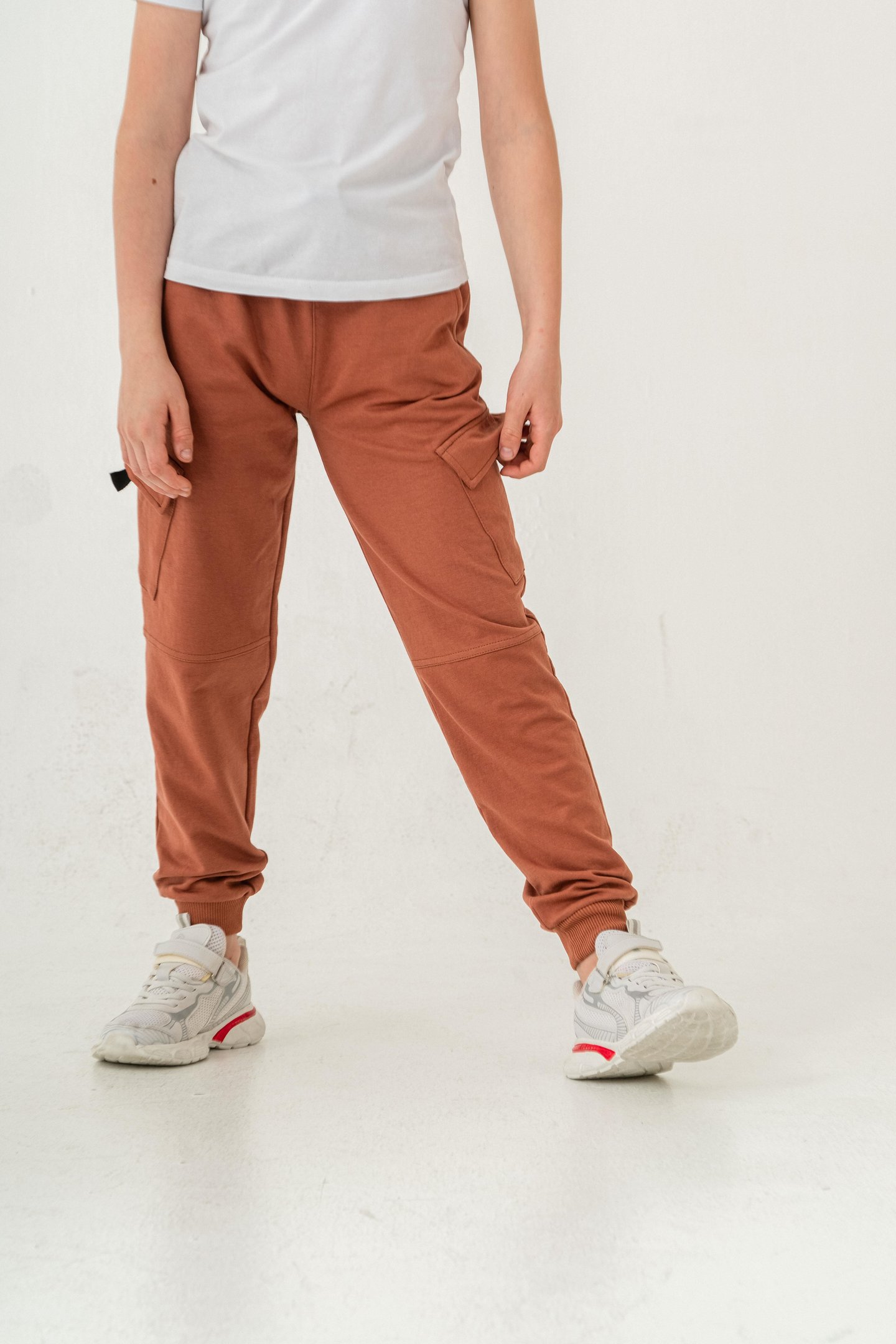 Çift Kargo Cepli Cep Kapagı Balıksırtlı Erkek Çocuk Eşofman Altı