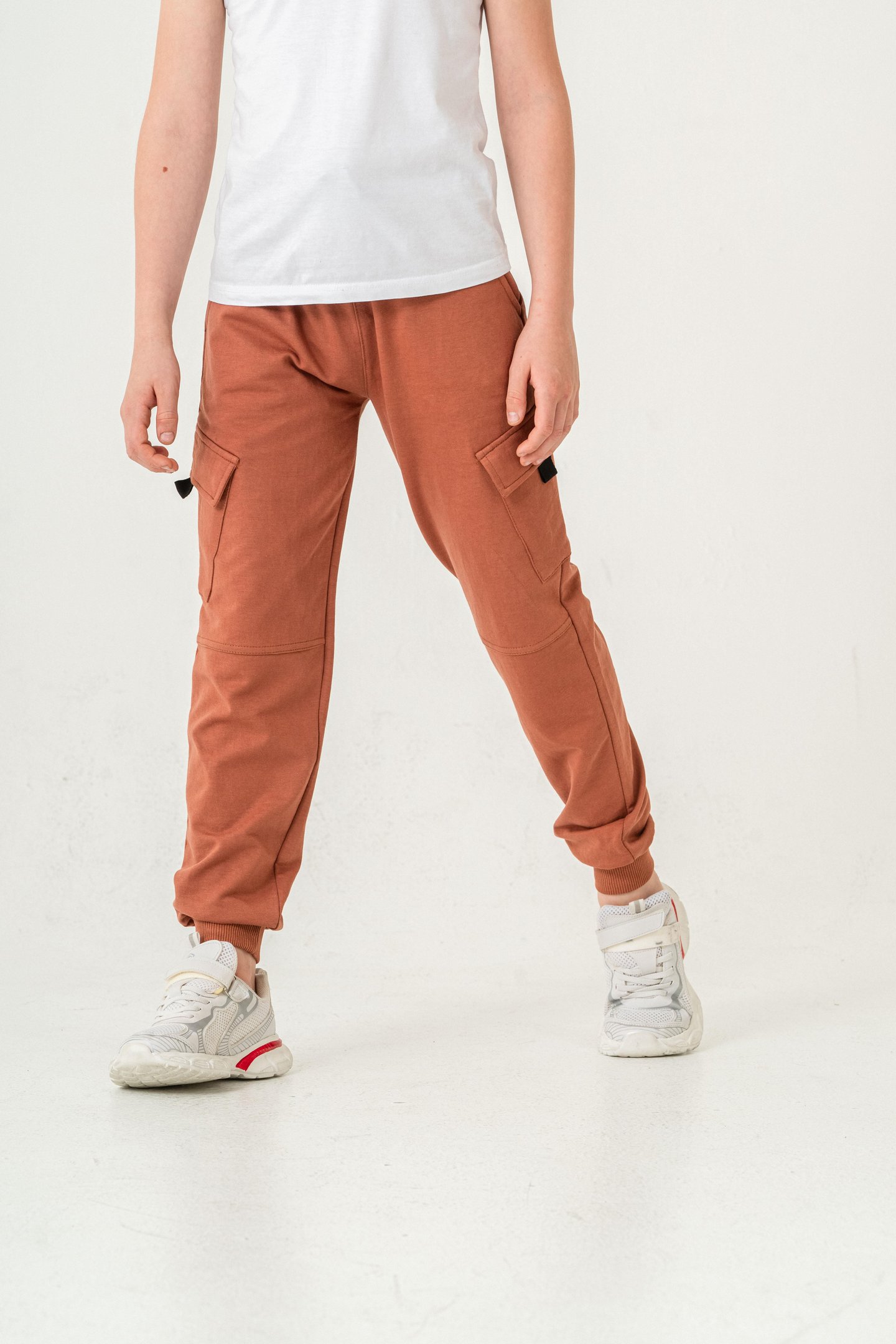 Çift Kargo Cepli Cep Kapagı Balıksırtlı Erkek Çocuk Eşofman Altı