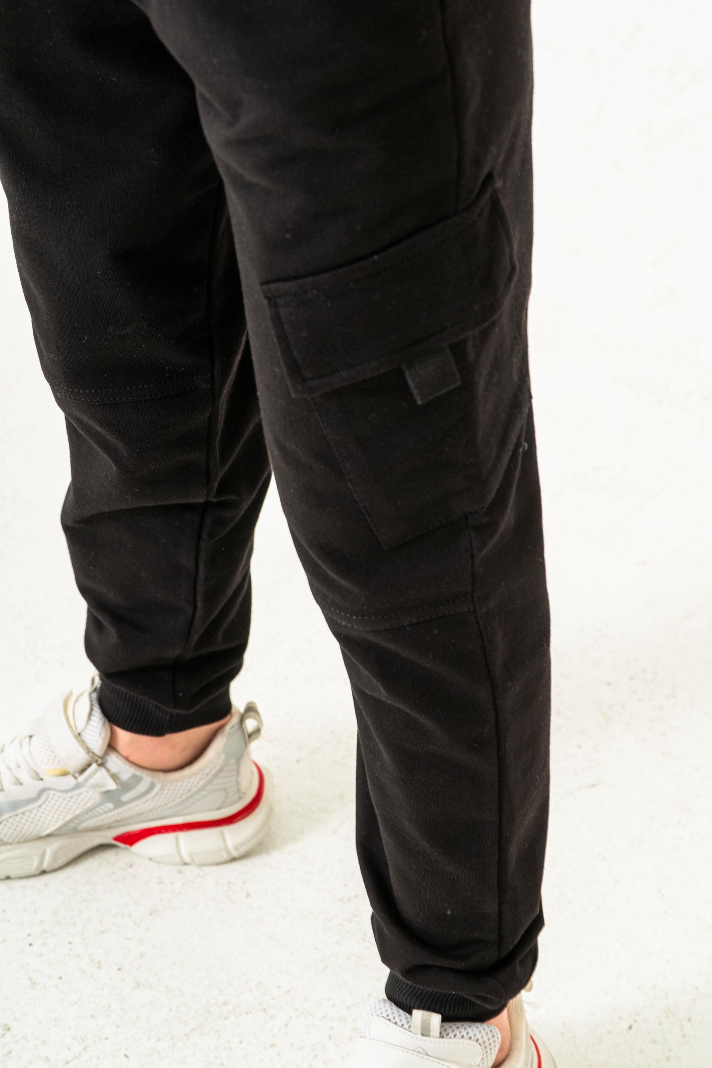 Çift Kargo Cepli Cep Kapagı Balıksırtlı Erkek Çocuk Eşofman Altı