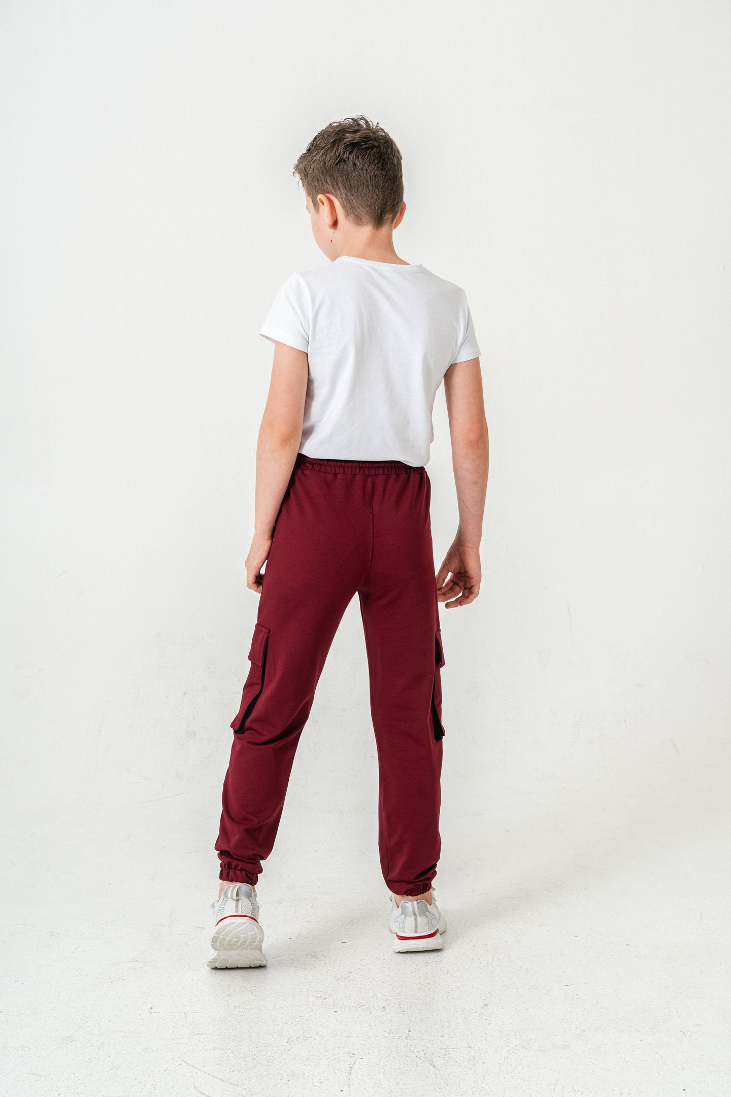 Çift Kargo Cepli Sol Cep Kapagı Armalı Erkek Çoçuk Eşofman Altı