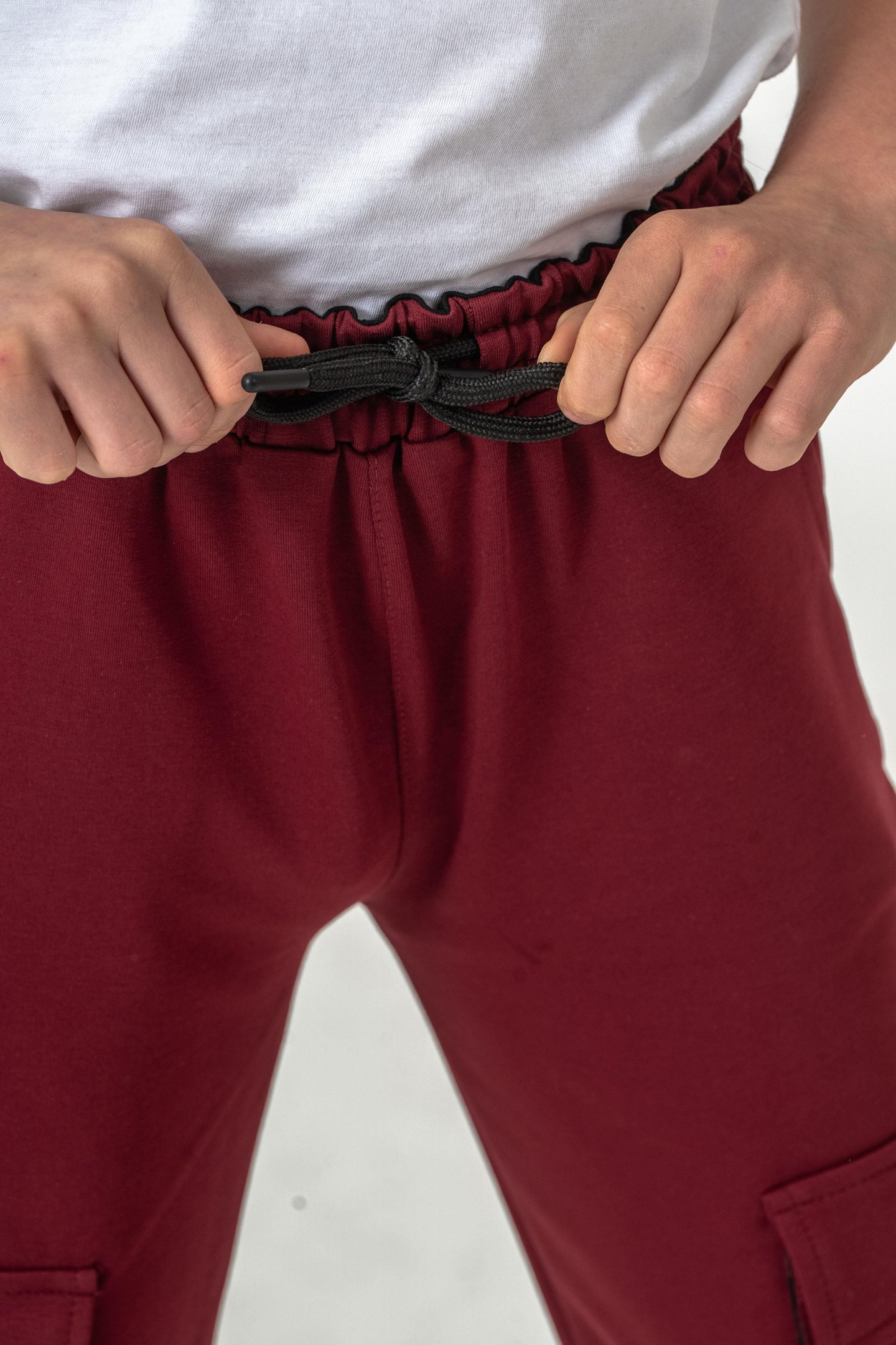 Çift Kargo Cepli Sol Cep Kapagı Armalı Erkek Çoçuk Eşofman Altı