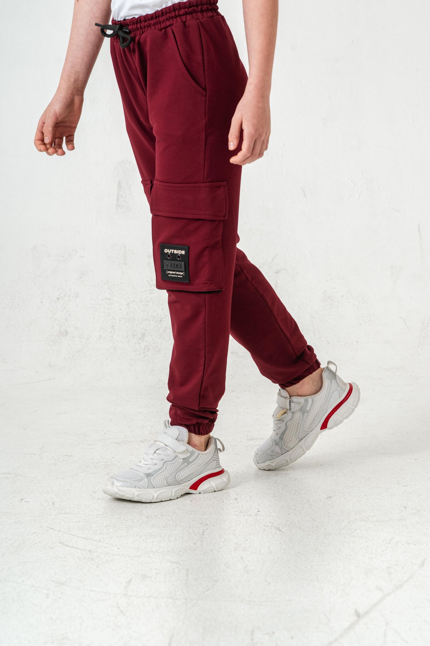 Çift Kargo Cepli Sol Cep Kapagı Armalı Erkek Çoçuk Eşofman Altı