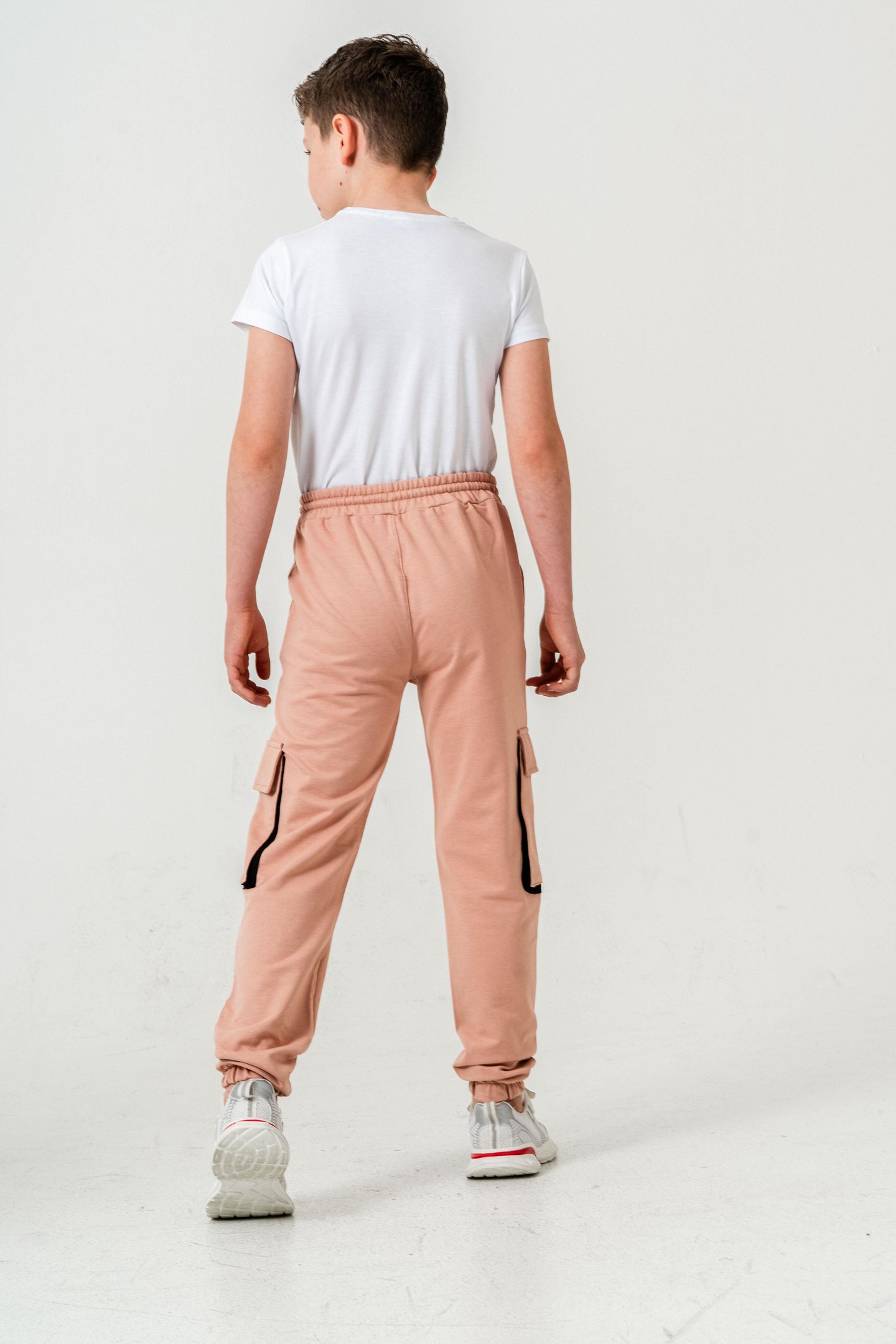 Çift Kargo Cepli Sol Cep Kapagı Armalı Erkek Çoçuk Eşofman Altı