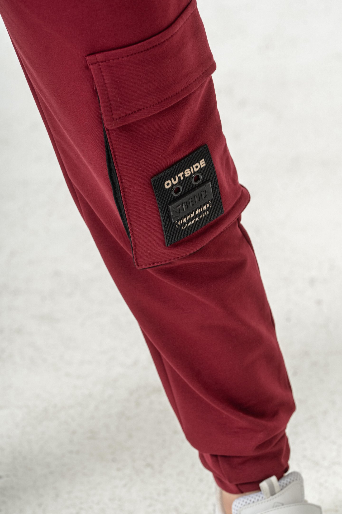 Çift Kargo Cepli Sol Cep Kapagı Armalı Erkek Çoçuk Eşofman Altı