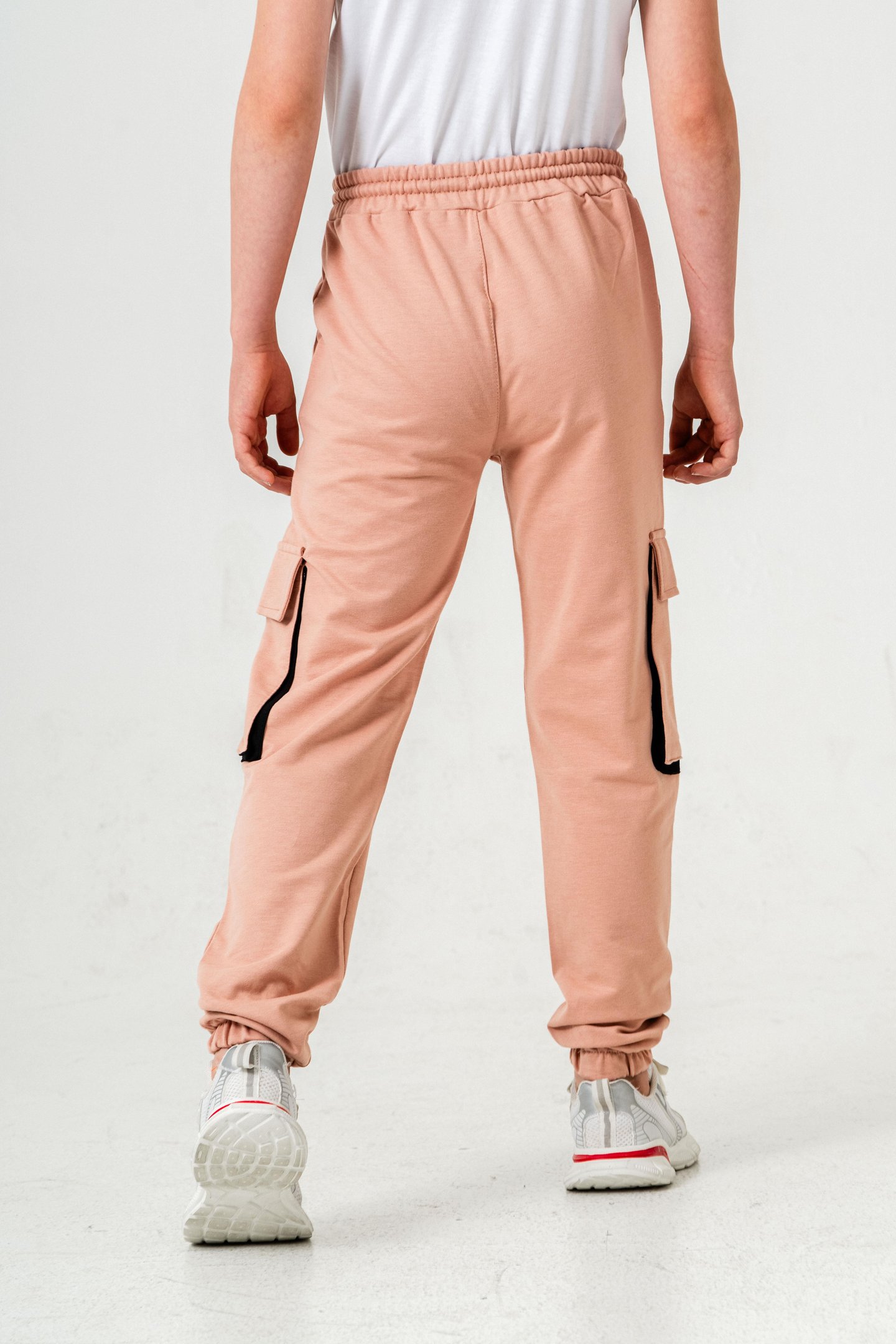 Çift Kargo Cepli Sol Cep Kapagı Armalı Erkek Çoçuk Eşofman Altı