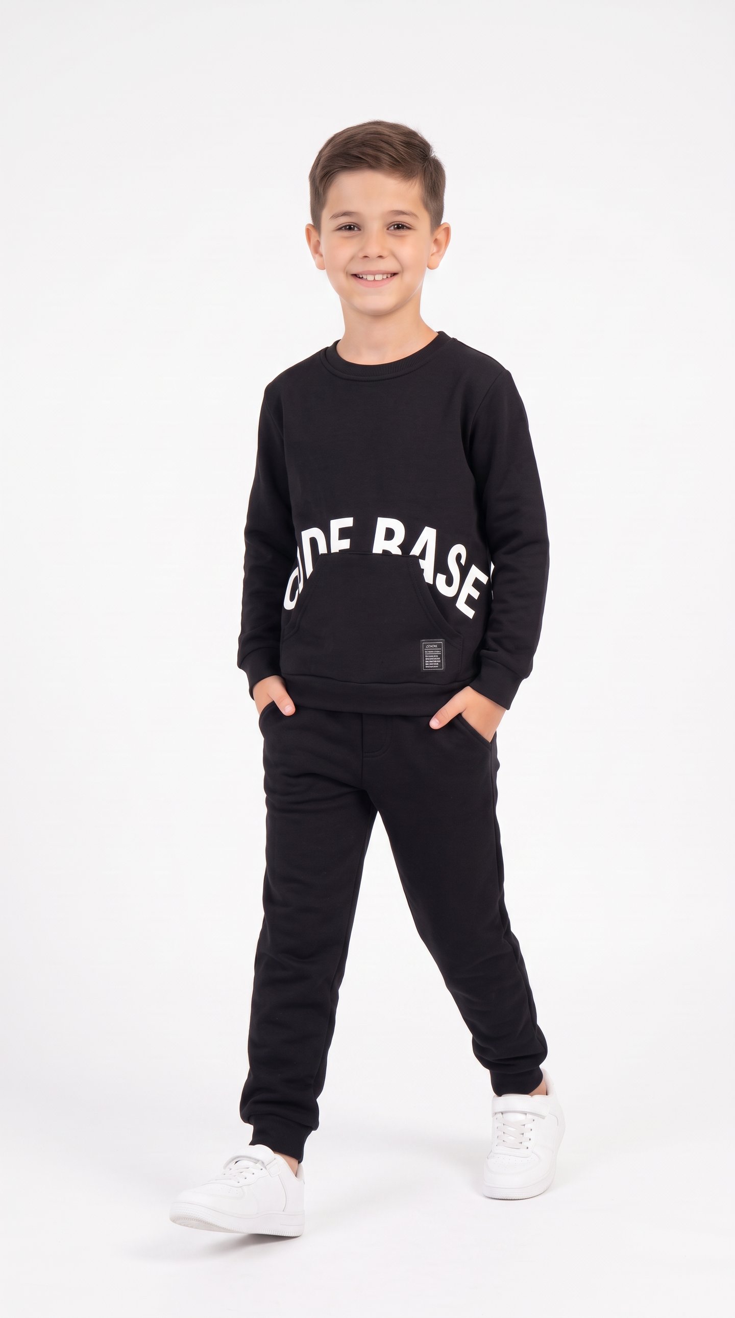 Code Base Baskılı Erkek Çocuk Sweat
