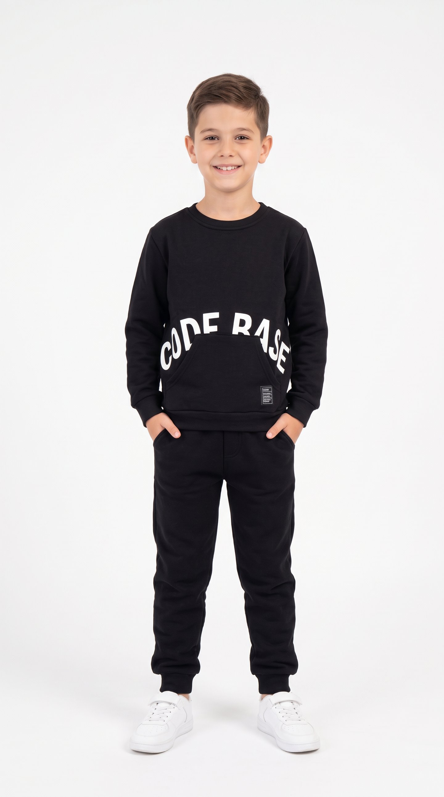 Code Base Baskılı Erkek Çocuk Sweat