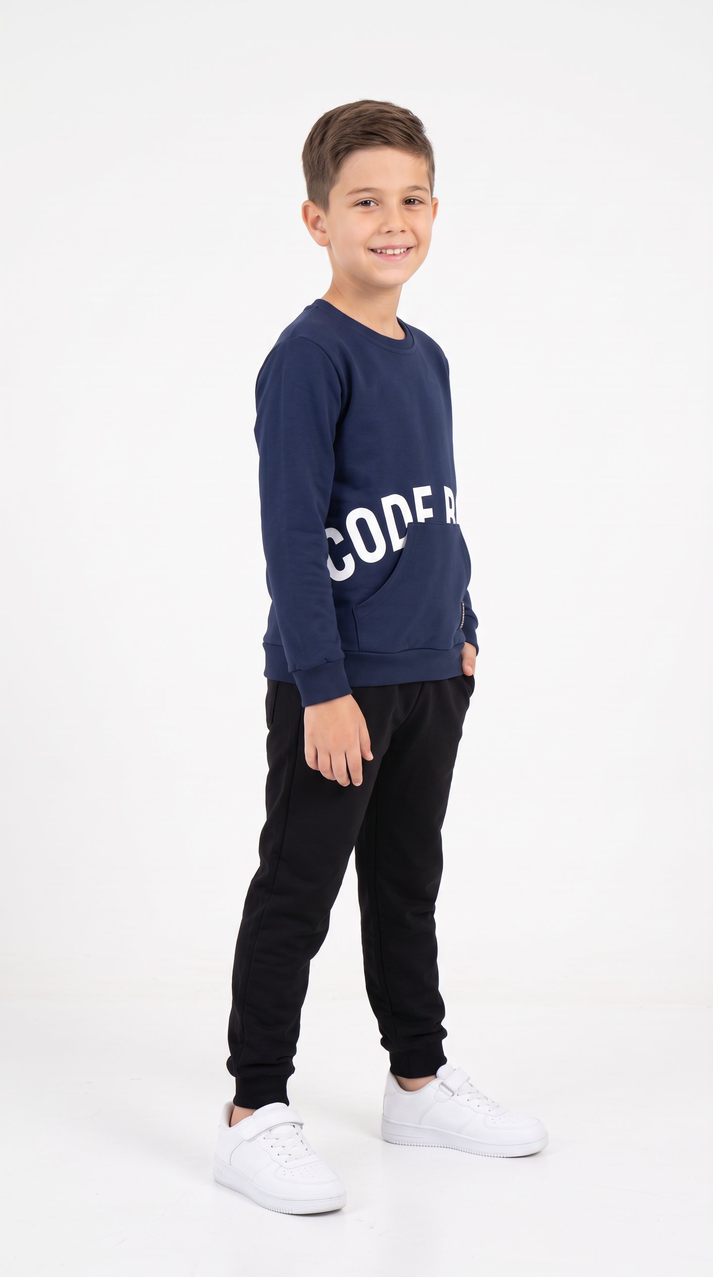 Code Base Baskılı Erkek Çocuk Sweat