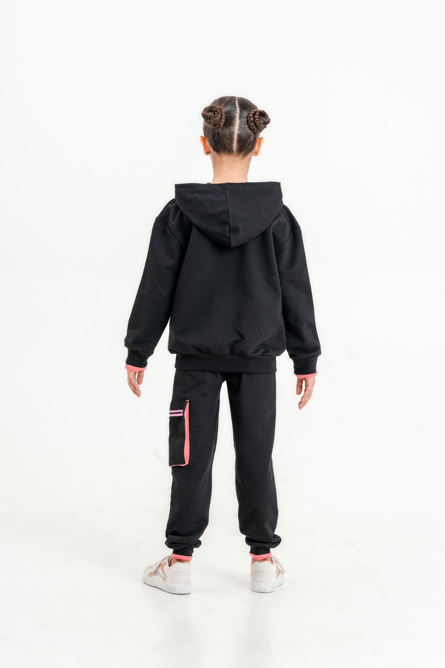 Cool Girl Baskılı Kapüşonlu Alt Üst Kız Çocuk Eşofman Takımı