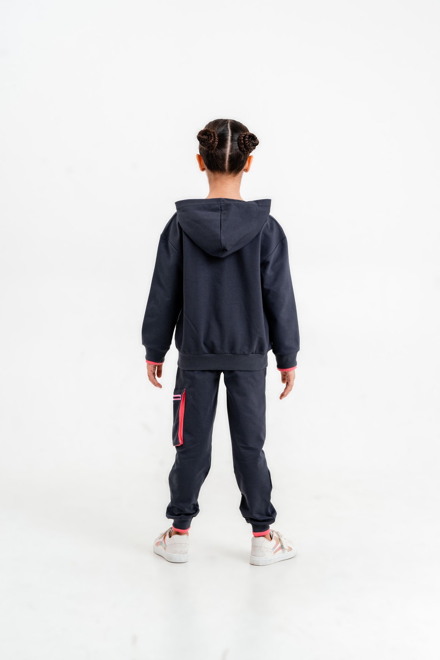 Cool Girl Baskılı Kapüşonlu Alt Üst Kız Çocuk Eşofman Takımı