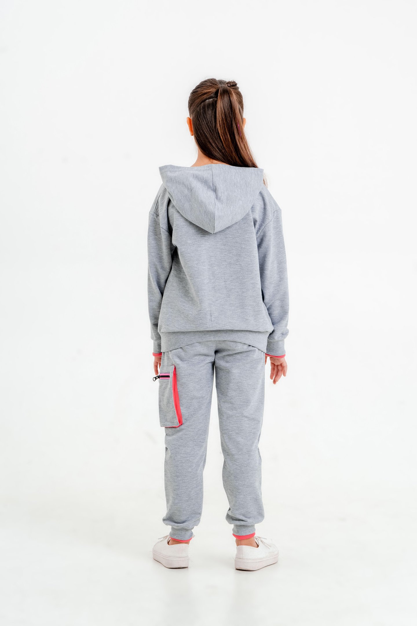 Cool Girl Baskılı Kapüşonlu Alt Üst Kız Çocuk Eşofman Takımı