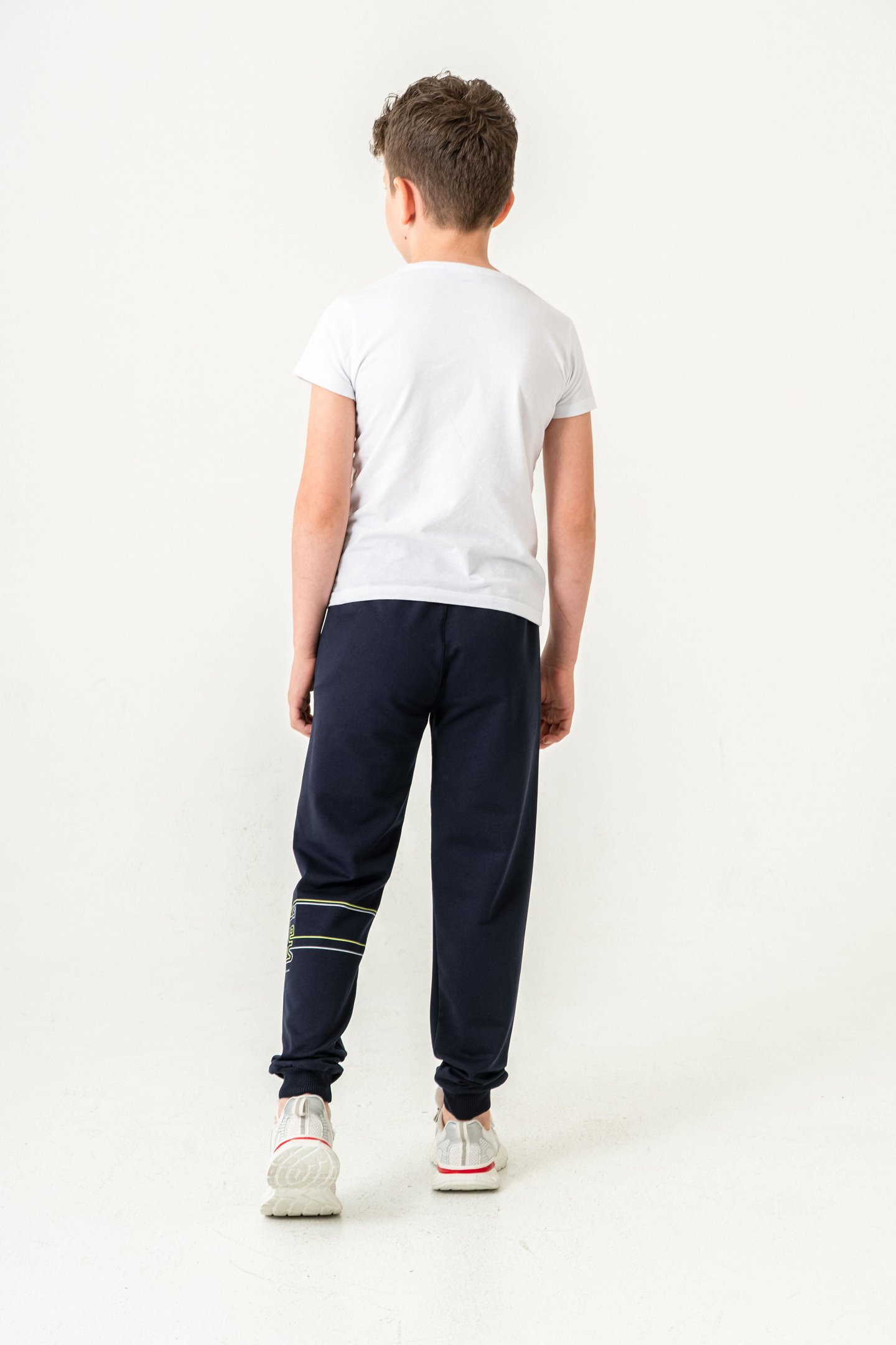 Croos The Lines Baskılı Cepler Fermuarlı Erkek Çocuk Eşofman Altı