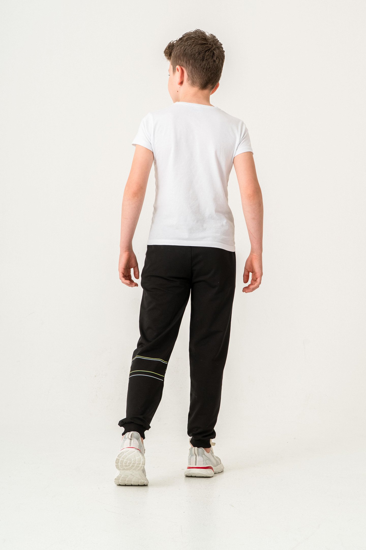 Croos The Lines Baskılı Cepler Fermuarlı Erkek Çocuk Eşofman Altı