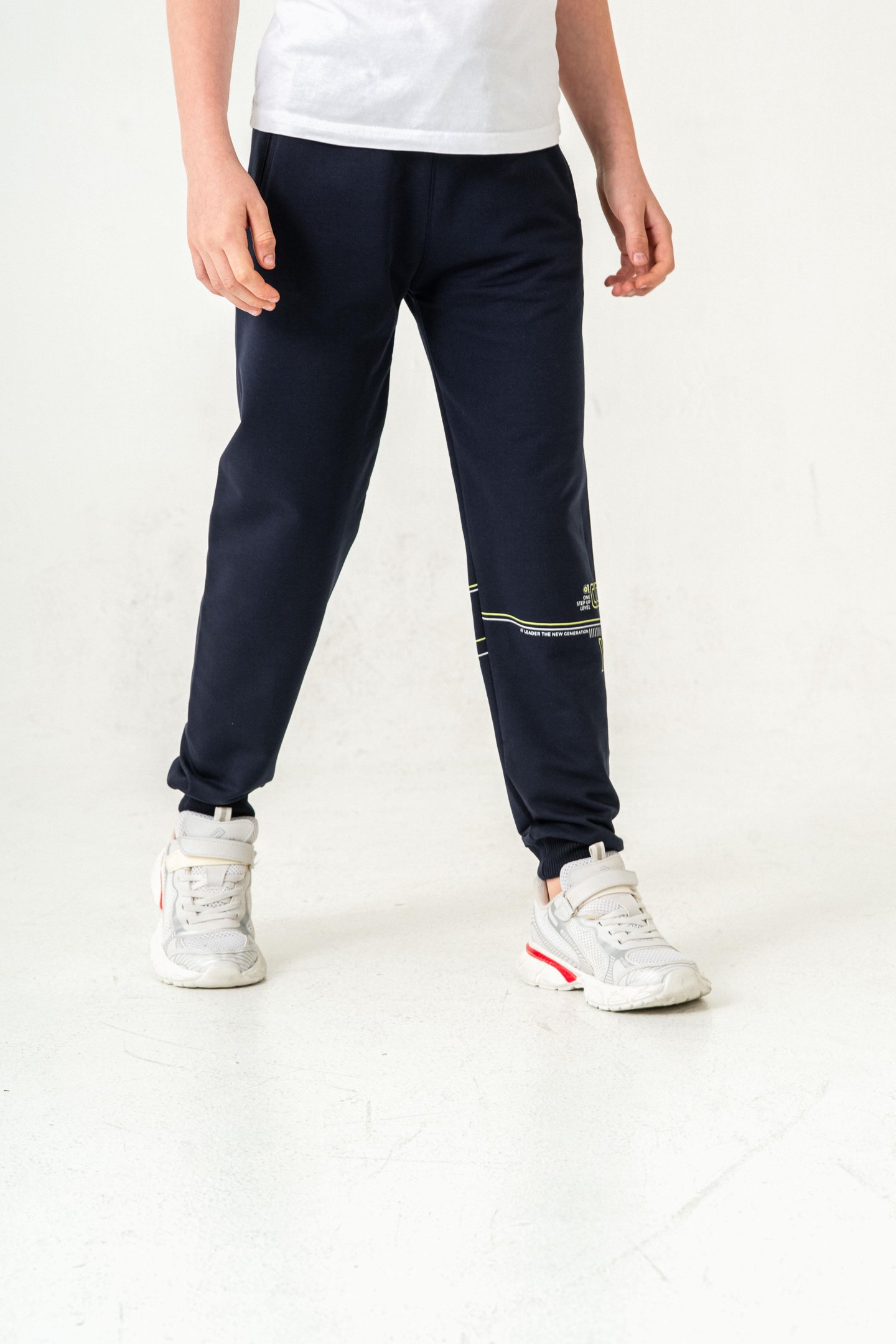 Croos The Lines Baskılı Cepler Fermuarlı Erkek Çocuk Eşofman Altı