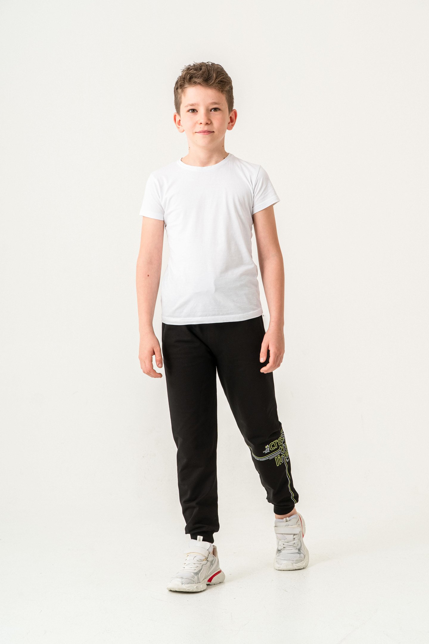 Croos The Lines Baskılı Cepler Fermuarlı Erkek Çocuk Eşofman Altı