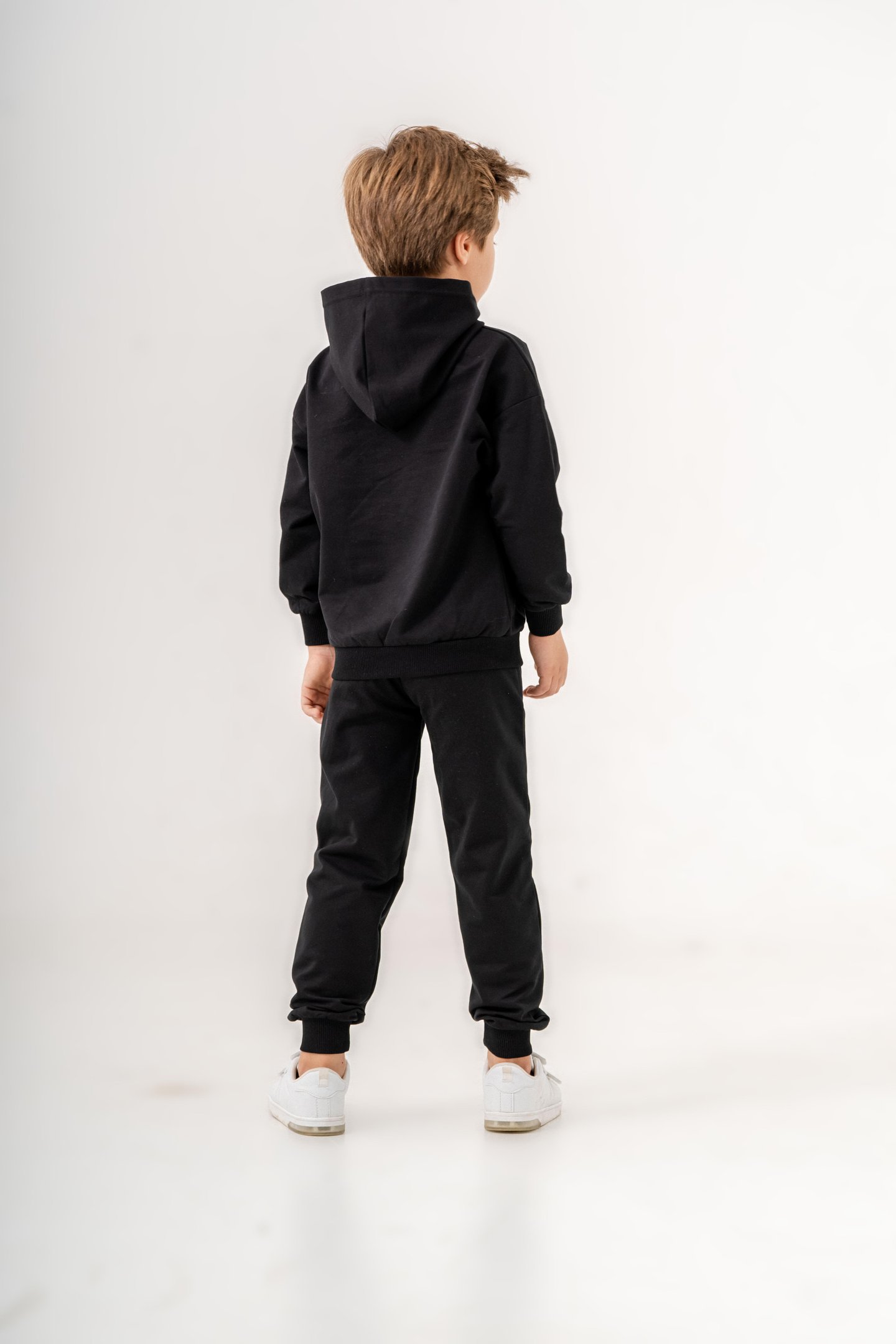 Dinozor Make Some Noise Baskılı Bacak Baskı Detaylı Kapüşonlu Erkek Çocuk Alt Üst Eşofman Takımı