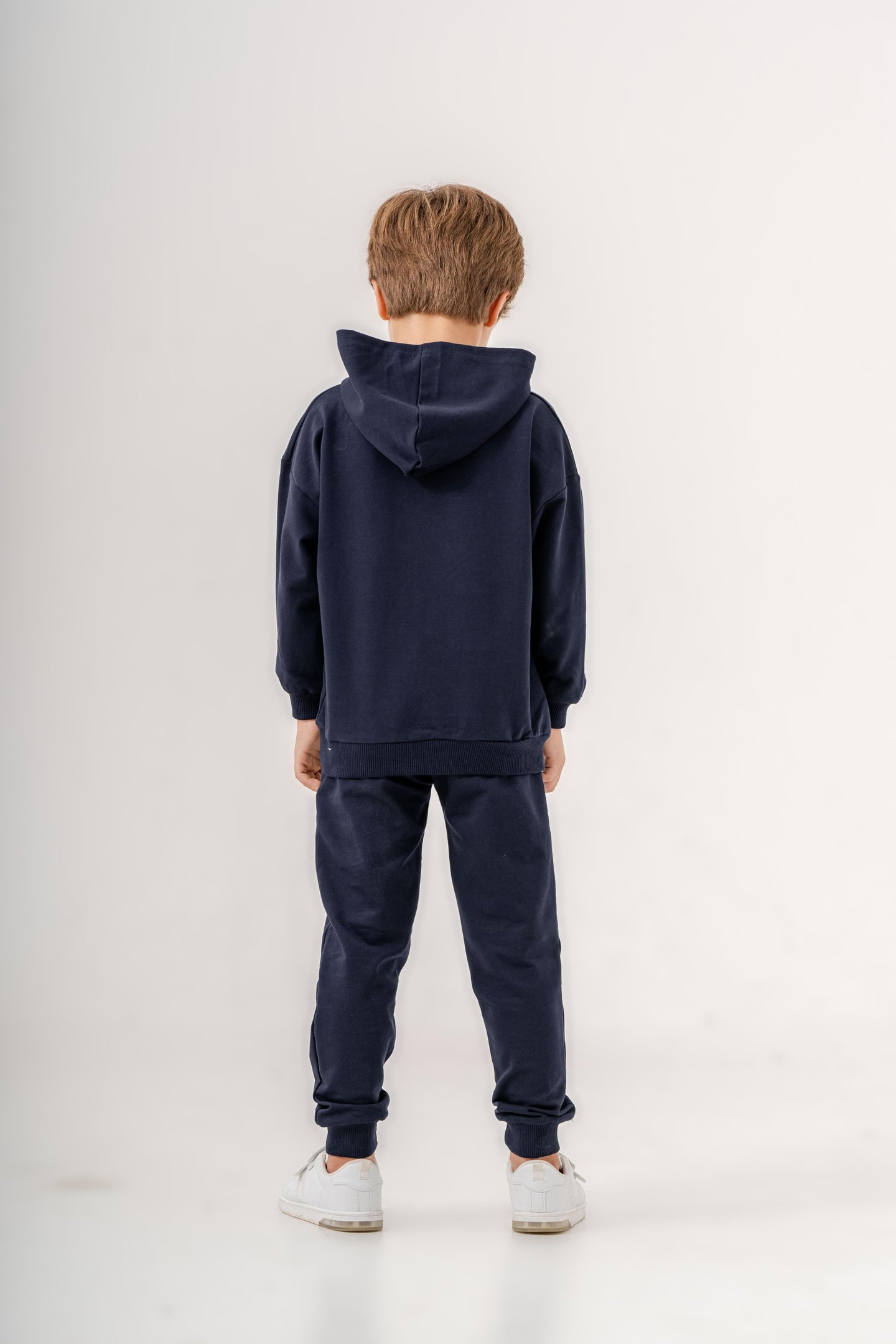 Dinozor Make Some Noise Baskılı Bacak Baskı Detaylı Kapüşonlu Erkek Çocuk Alt Üst Eşofman Takımı