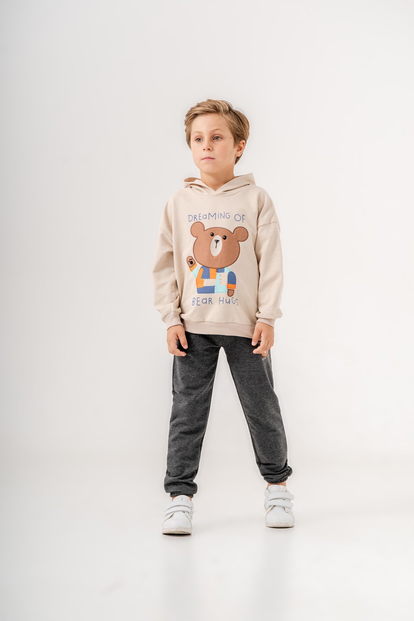 Dreaming Of Bear Hugs Baskılı Erkek Çocuk Alt-Üst Eşofman Takımı