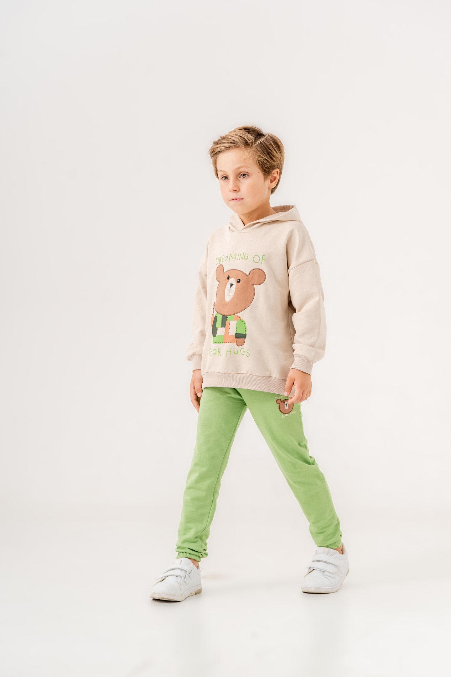 Dreaming Of Bear Hugs Baskılı Erkek Çocuk Alt-Üst Eşofman Takımı