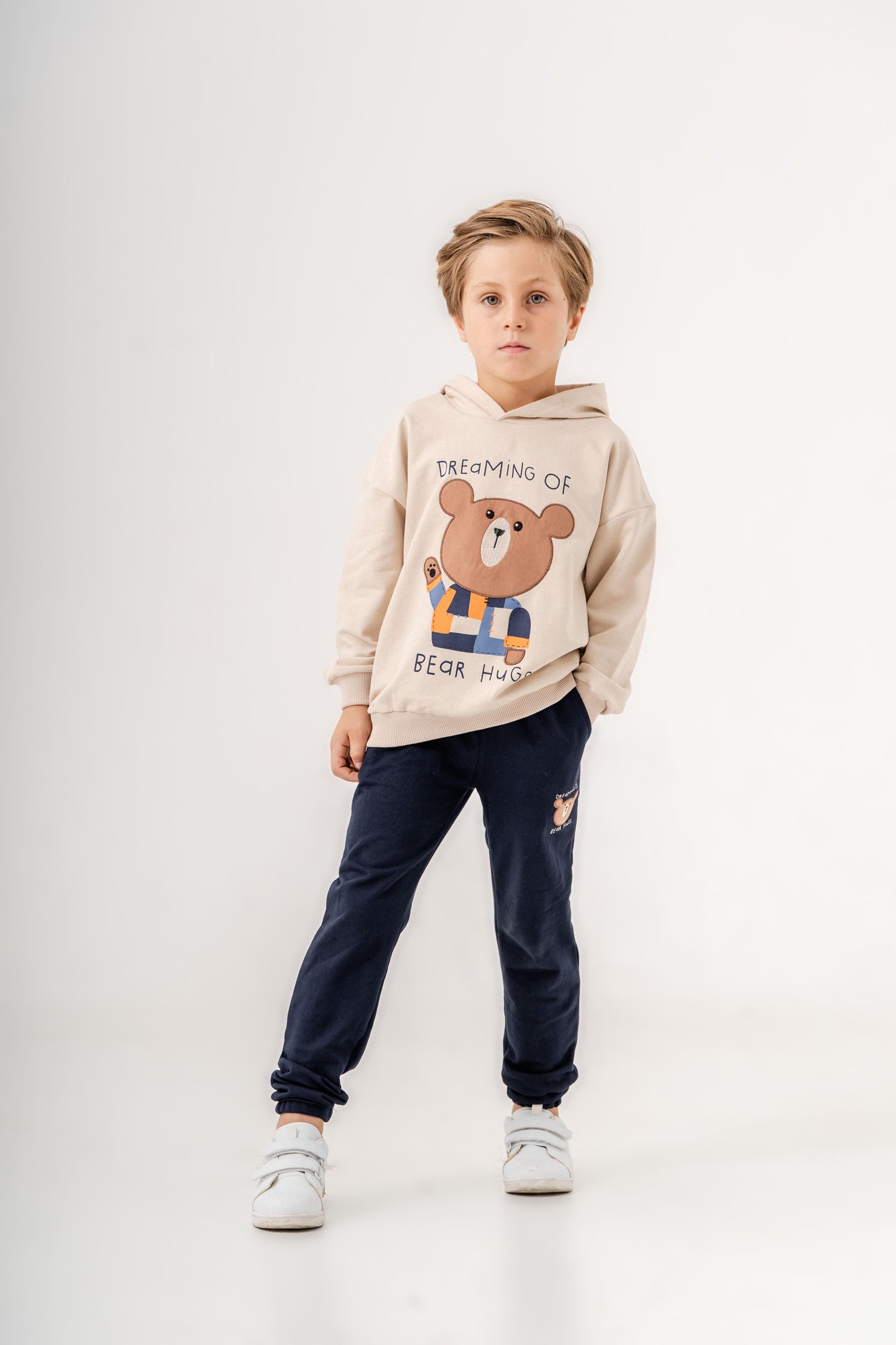 Dreaming Of Bear Hugs Baskılı Erkek Çocuk Alt-Üst Eşofman Takımı