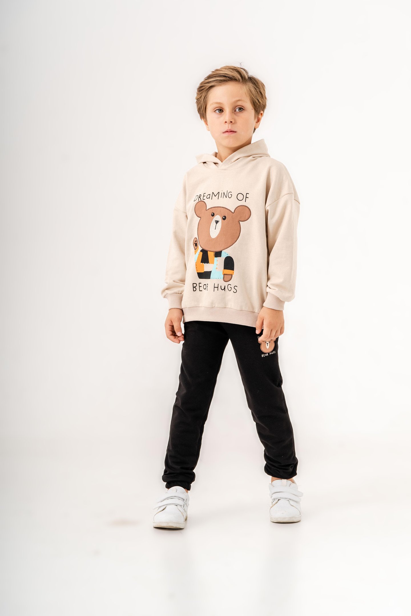 Dreaming Of Bear Hugs Baskılı Erkek Çocuk Alt-Üst Eşofman Takımı