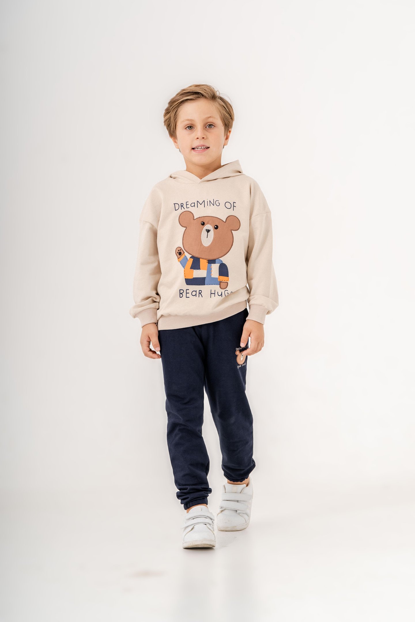 Dreaming Of Bear Hugs Baskılı Erkek Çocuk Alt-Üst Eşofman Takımı