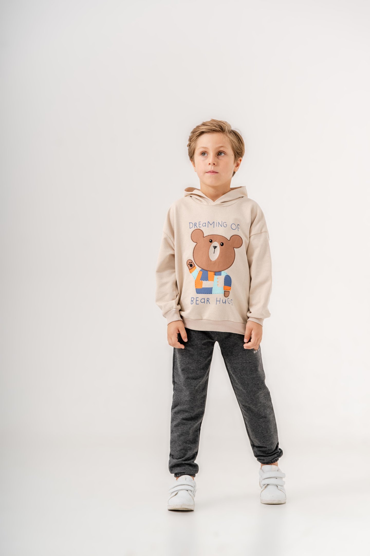 Dreaming Of Bear Hugs Baskılı Erkek Çocuk Alt-Üst Eşofman Takımı