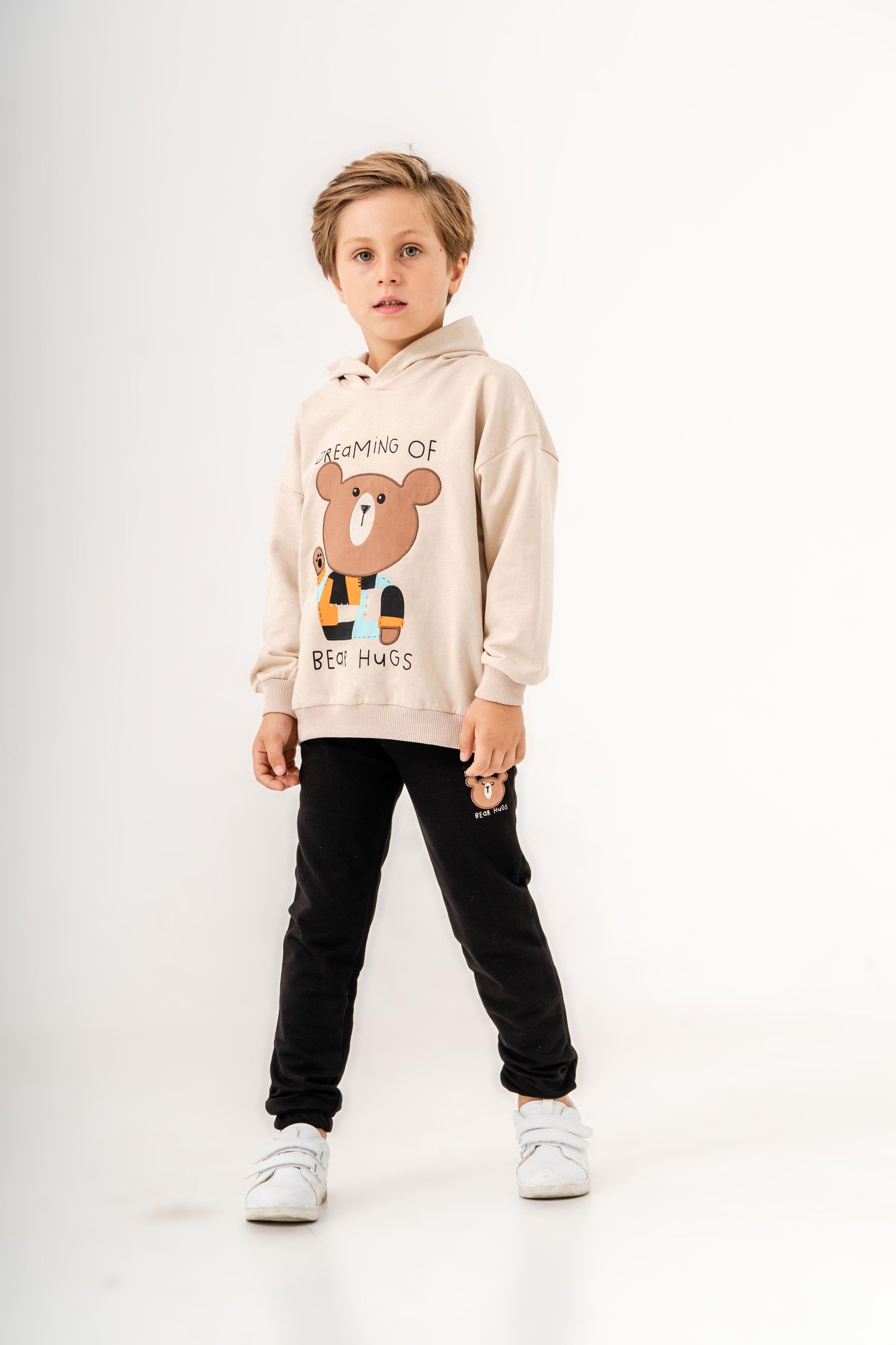 Dreaming Of Bear Hugs Baskılı Erkek Çocuk Alt-Üst Eşofman Takımı