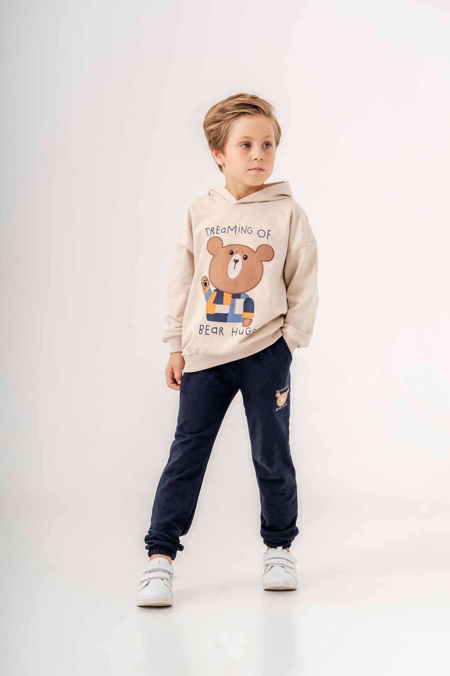 Dreaming Of Bear Hugs Baskılı Erkek Çocuk Alt-Üst Eşofman Takımı