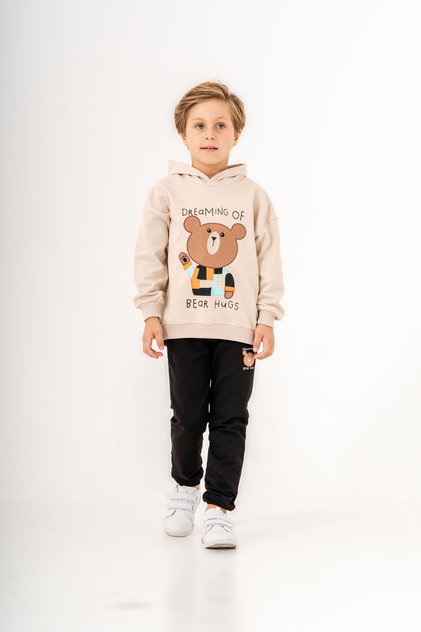 Dreaming Of Bear Hugs Baskılı Erkek Çocuk Alt-Üst Eşofman Takımı