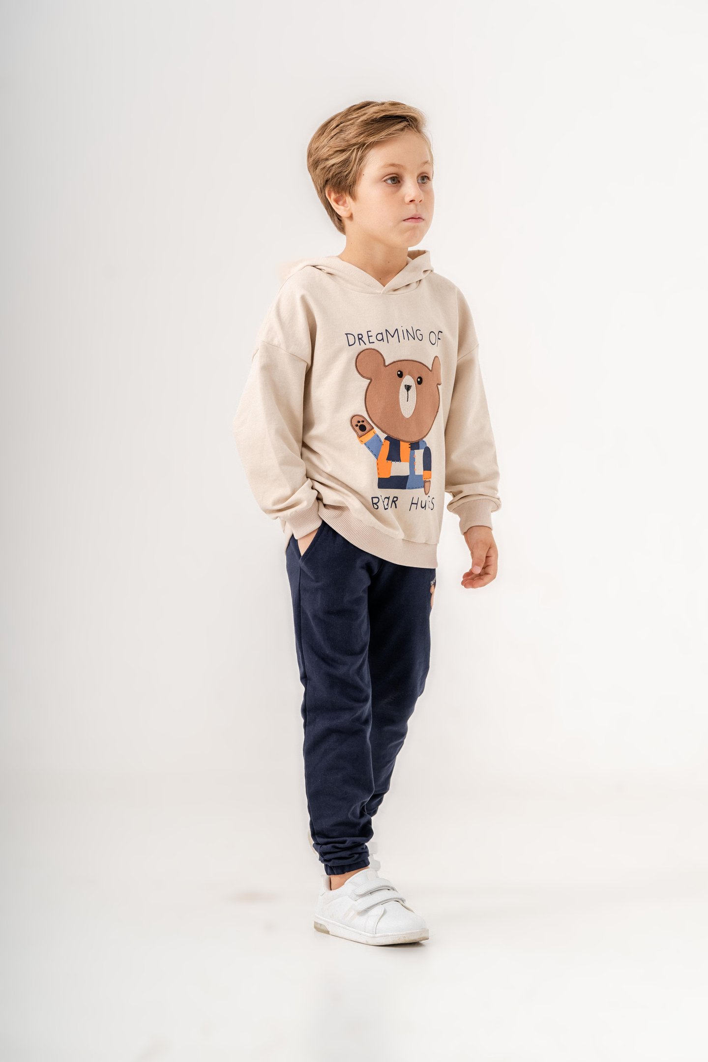 Dreaming Of Bear Hugs Baskılı Erkek Çocuk Alt-Üst Eşofman Takımı