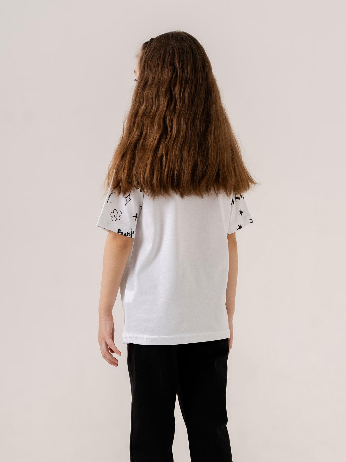 Dreams Bonjour Baskılı Kız Çocuk T-shirt Eşofman Altı Alt Üst Takımı