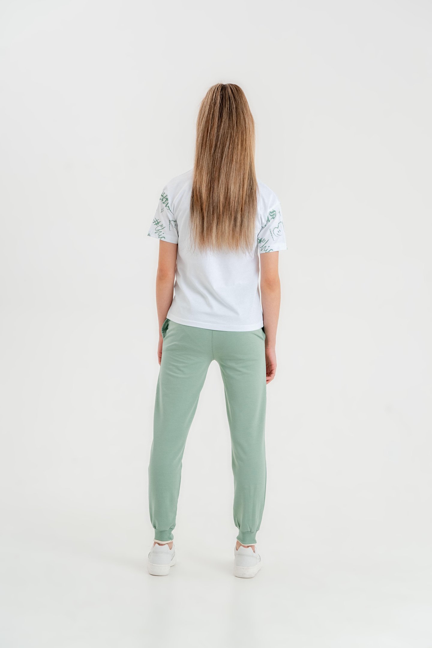 Dreams Bonjour Baskılı Kız Çocuk T-shirt Eşofman Altı Alt Üst Takımı