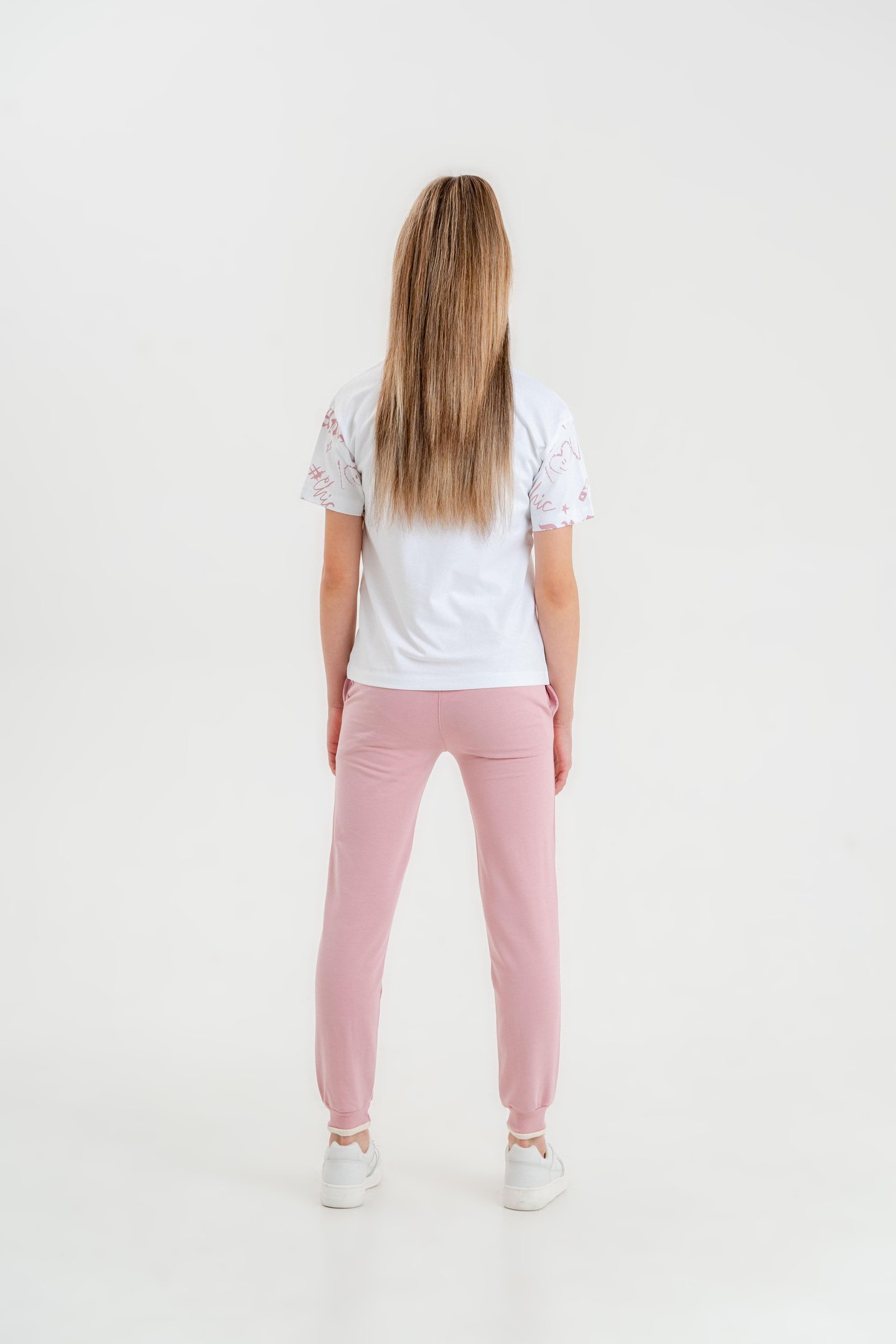 Dreams Bonjour Baskılı Kız Çocuk T-shirt Eşofman Altı Alt Üst Takımı