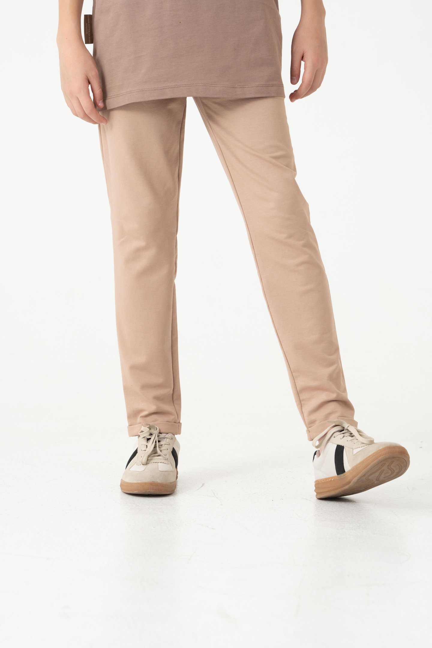 Duble Paça Kemer Düğmeli Erkek Çocuk Eşofman Altı