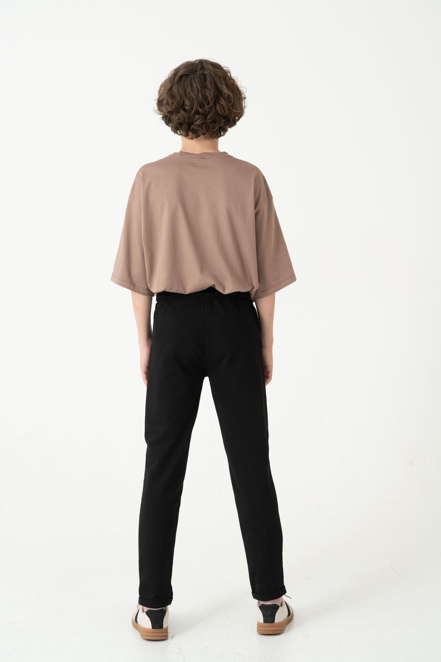 Duble Paça Kemer Düğmeli Erkek Çocuk Eşofman Altı