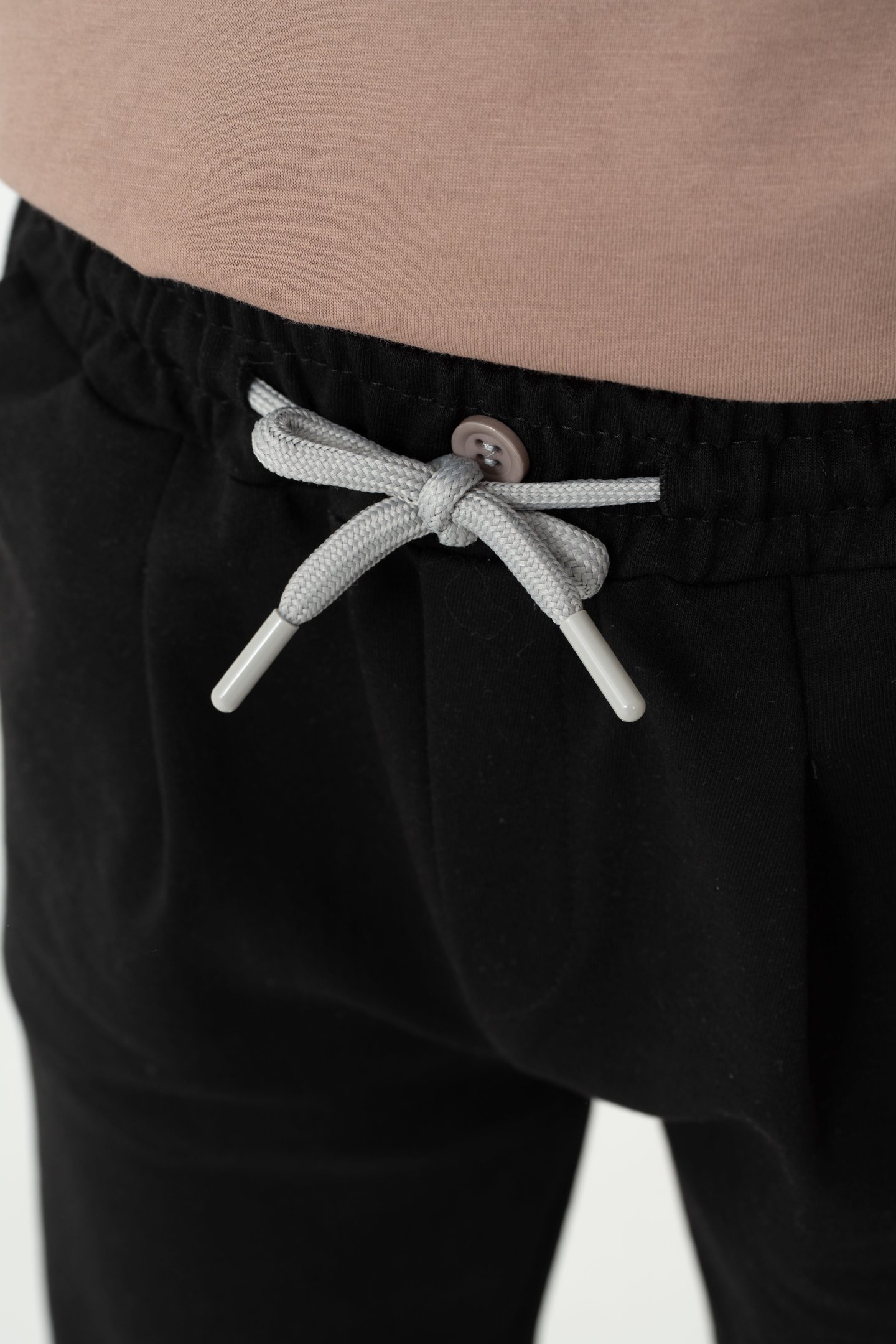 Duble Paça Kemer Düğmeli Erkek Çocuk Eşofman Altı