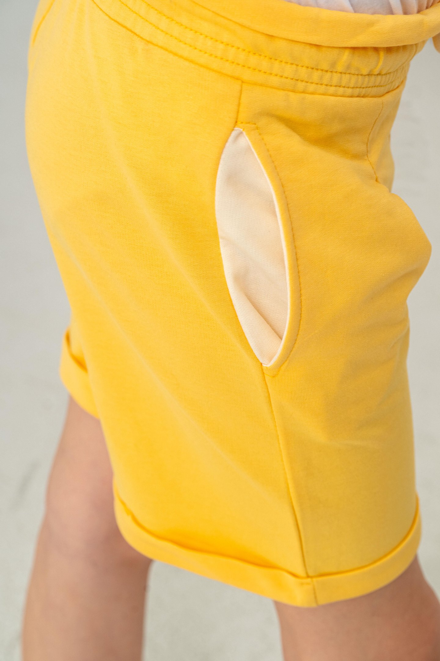 Duble Paça Kemer Kordonlu Kız Çocuk Şort