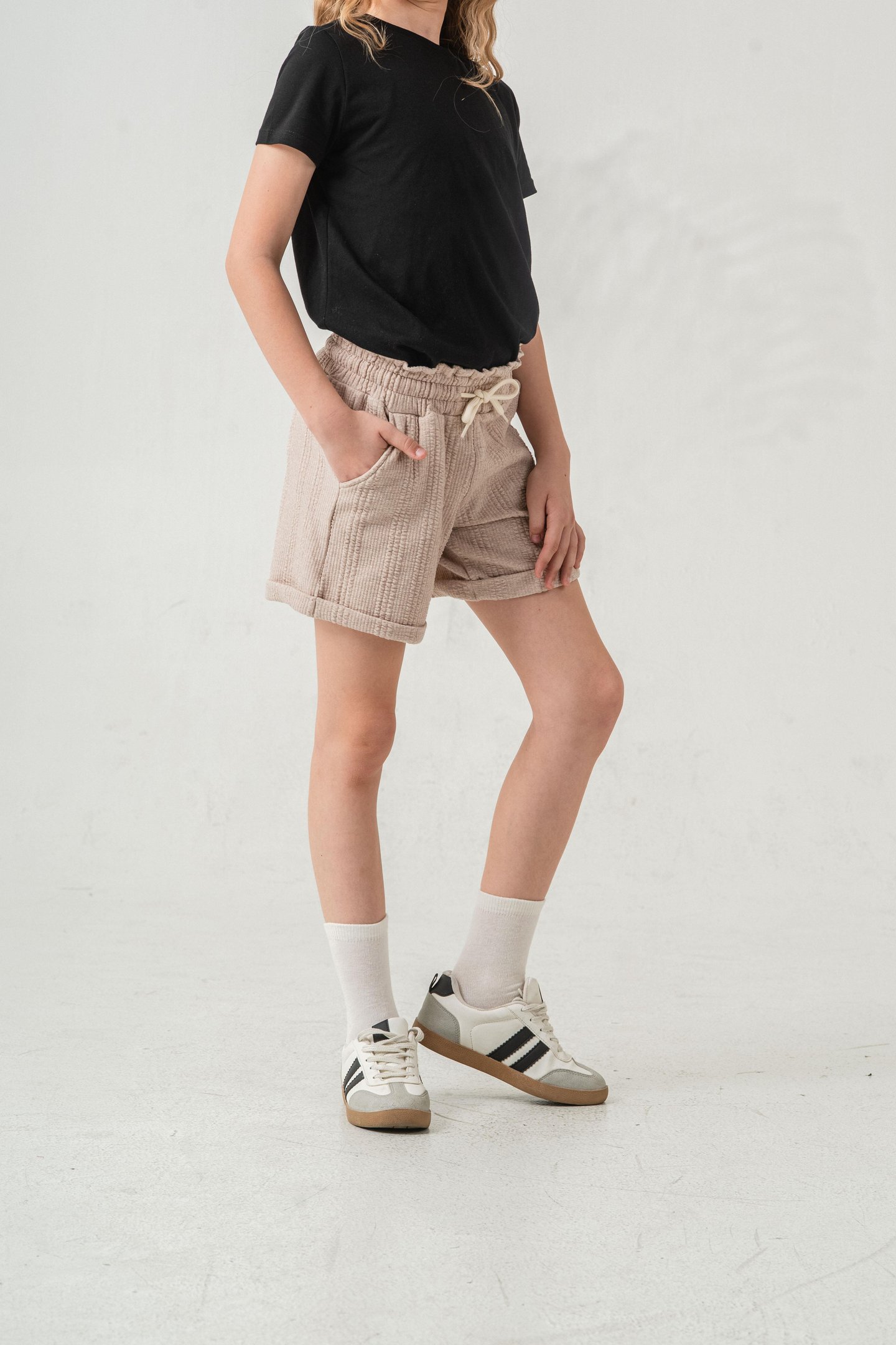 Duble Paçalı Kız Çocuk Şort 