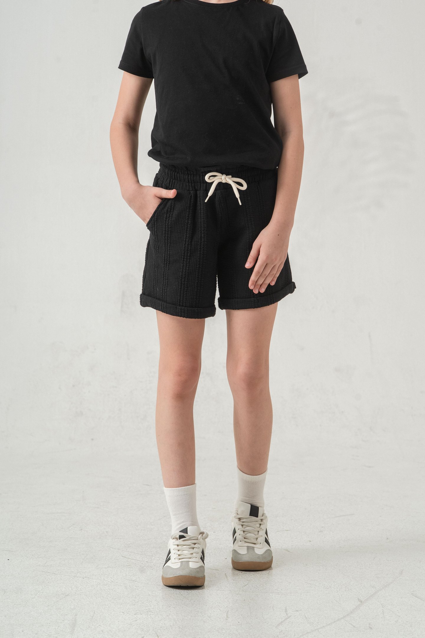 Duble Paçalı Kız Çocuk Şort 