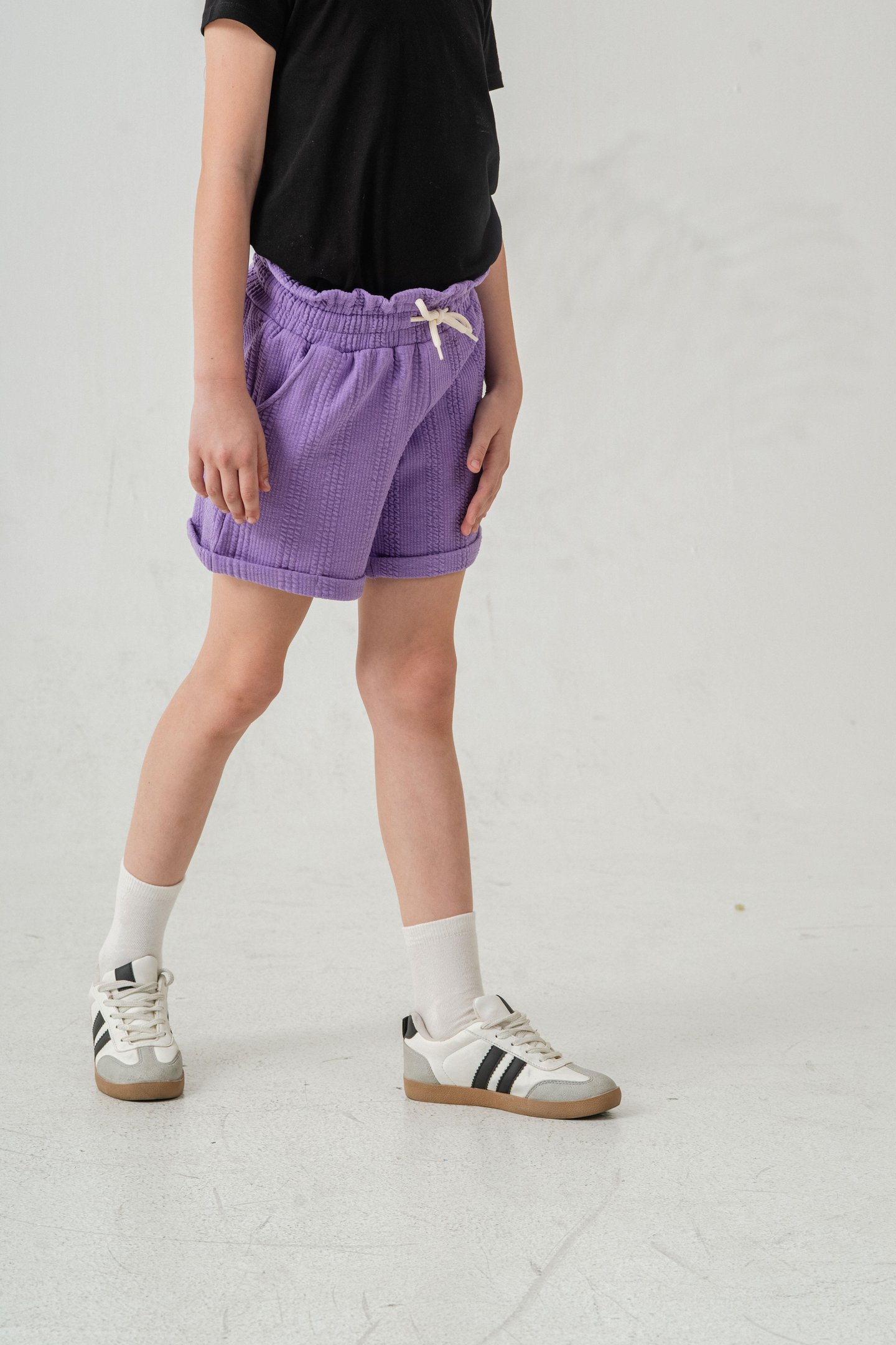 Duble Paçalı Kız Çocuk Şort 