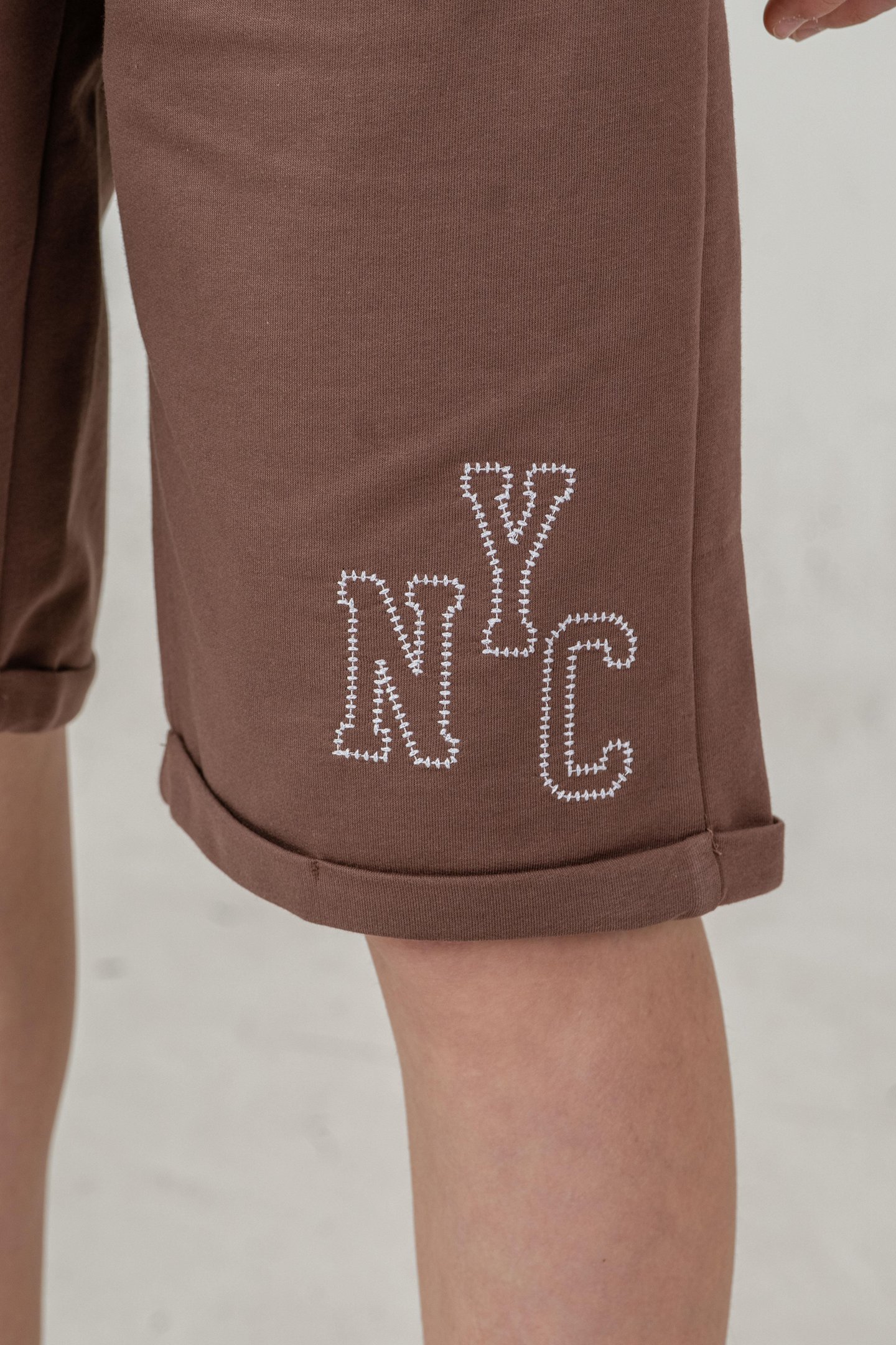 Duble Paçalı Nyc Nakışlı Erkek Çocuk Şort