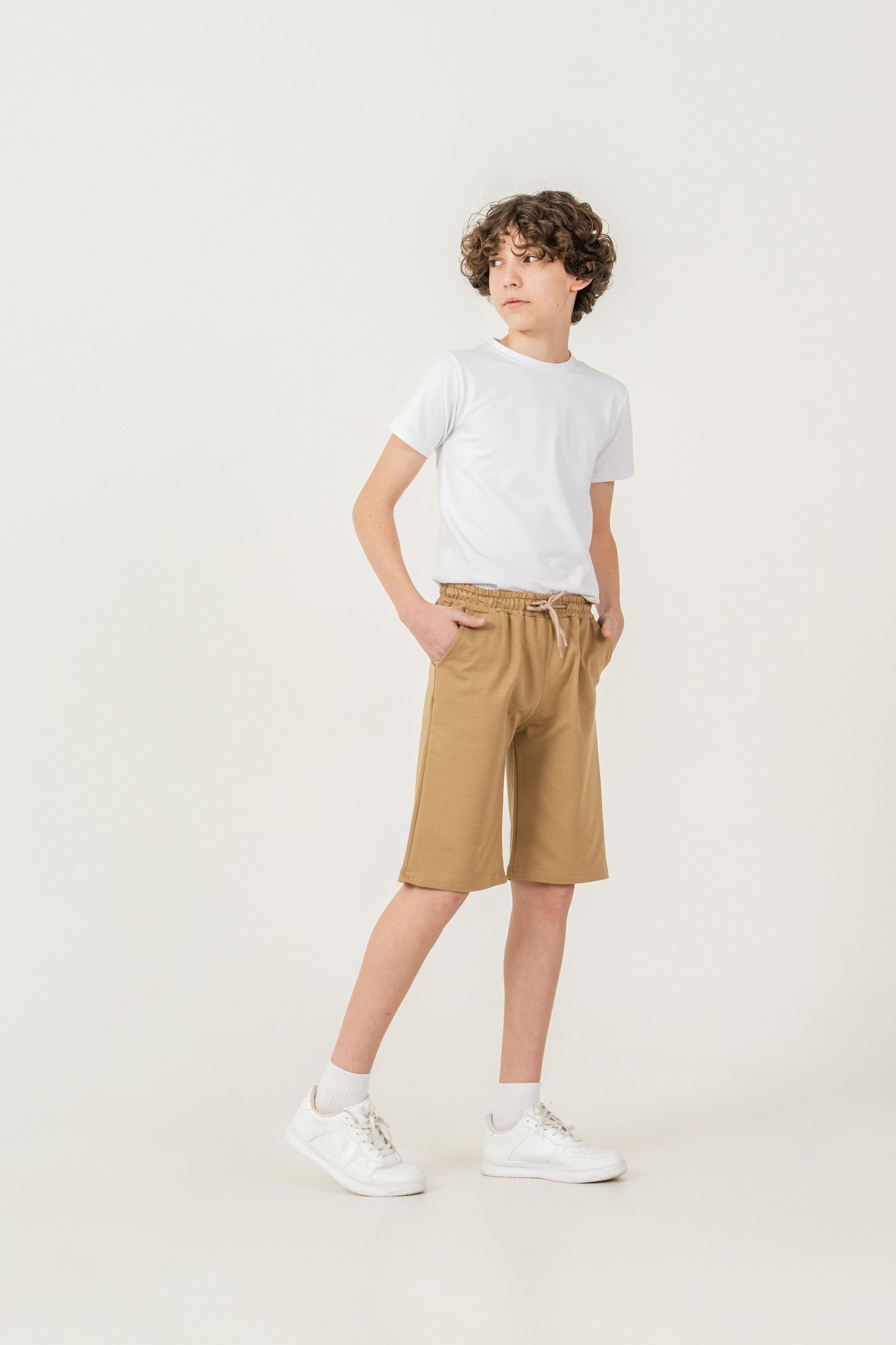 Düz Basic 2 İp Erkek Çocuk Şort