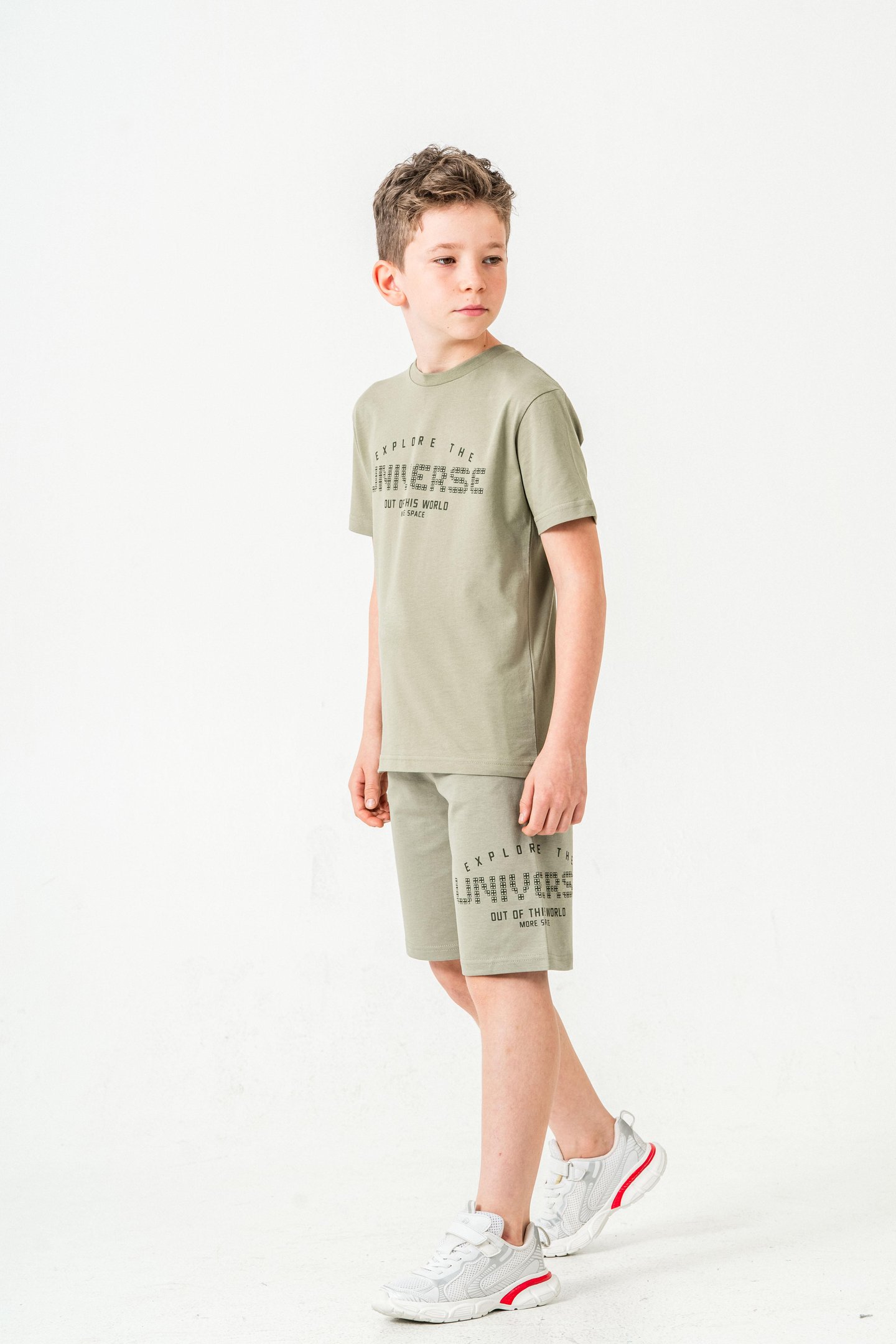 Explore The Universe Out Of This World More Space Baskılı Erkek Çocuk Şort - Tişört Takımı