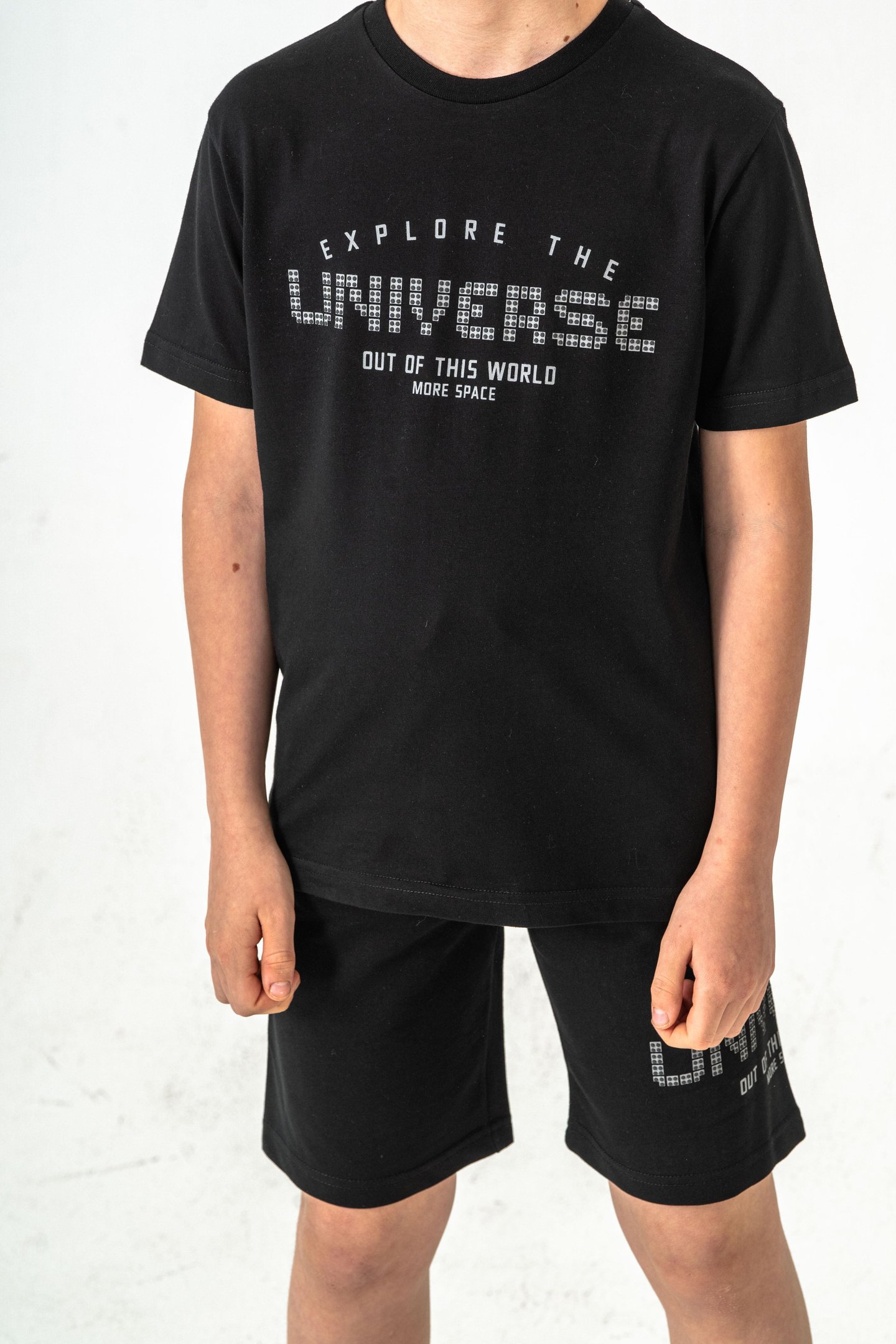 Explore The Universe Out Of This World More Space Baskılı Erkek Çocuk Şort - Tişört Takımı