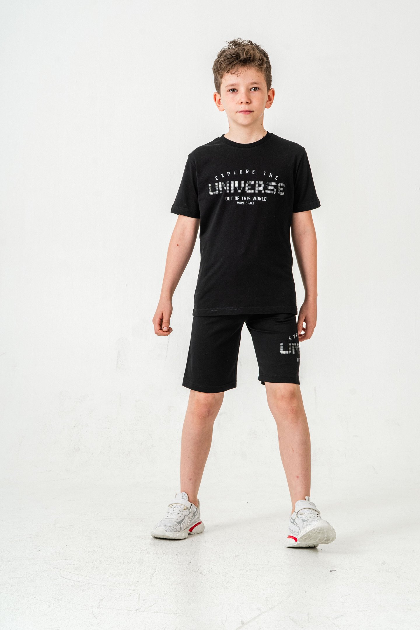 Explore The Universe Out Of This World More Space Baskılı Erkek Çocuk Şort - Tişört Takımı