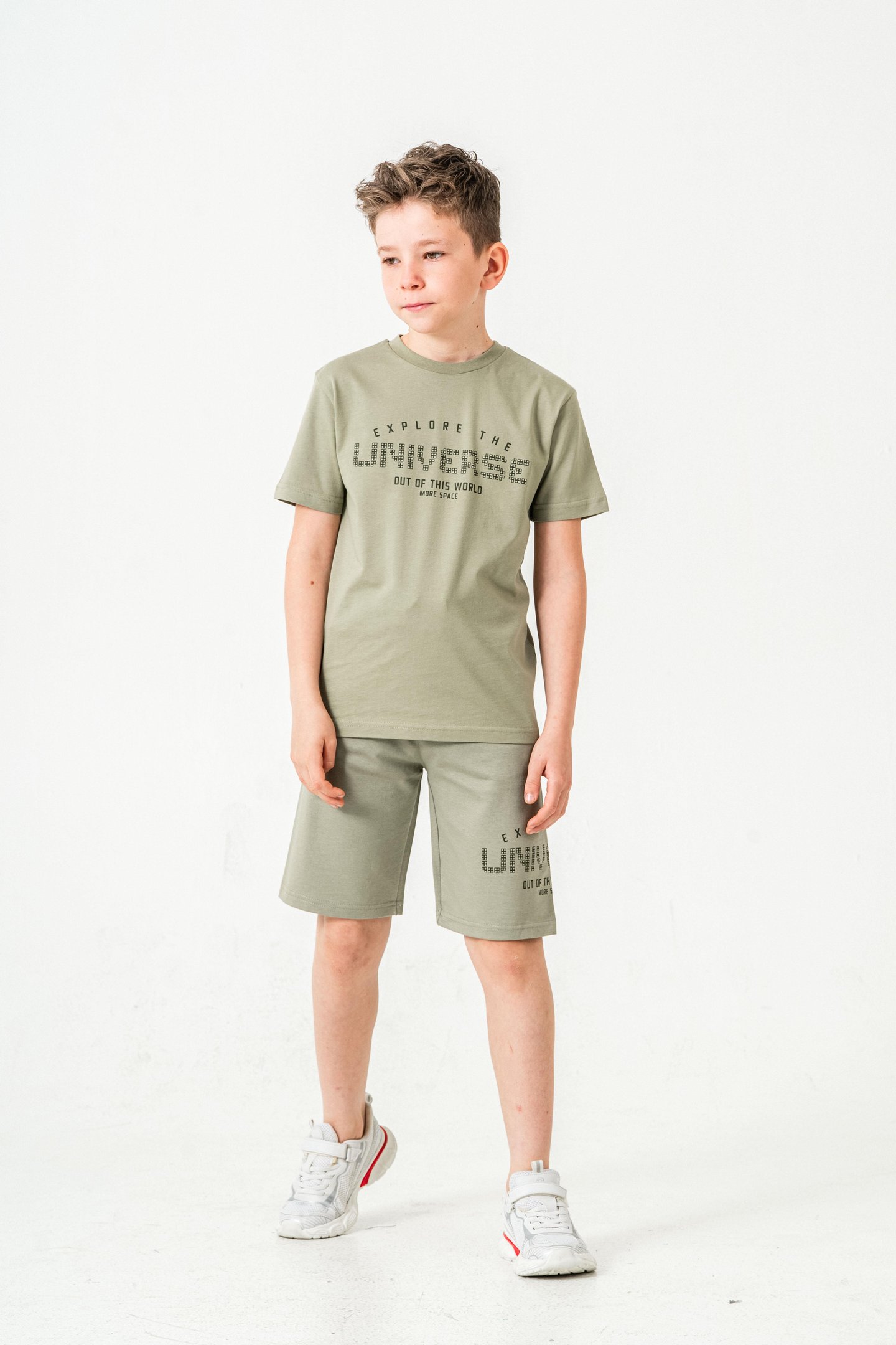Explore The Universe Out Of This World More Space Baskılı Erkek Çocuk Şort - Tişört Takımı