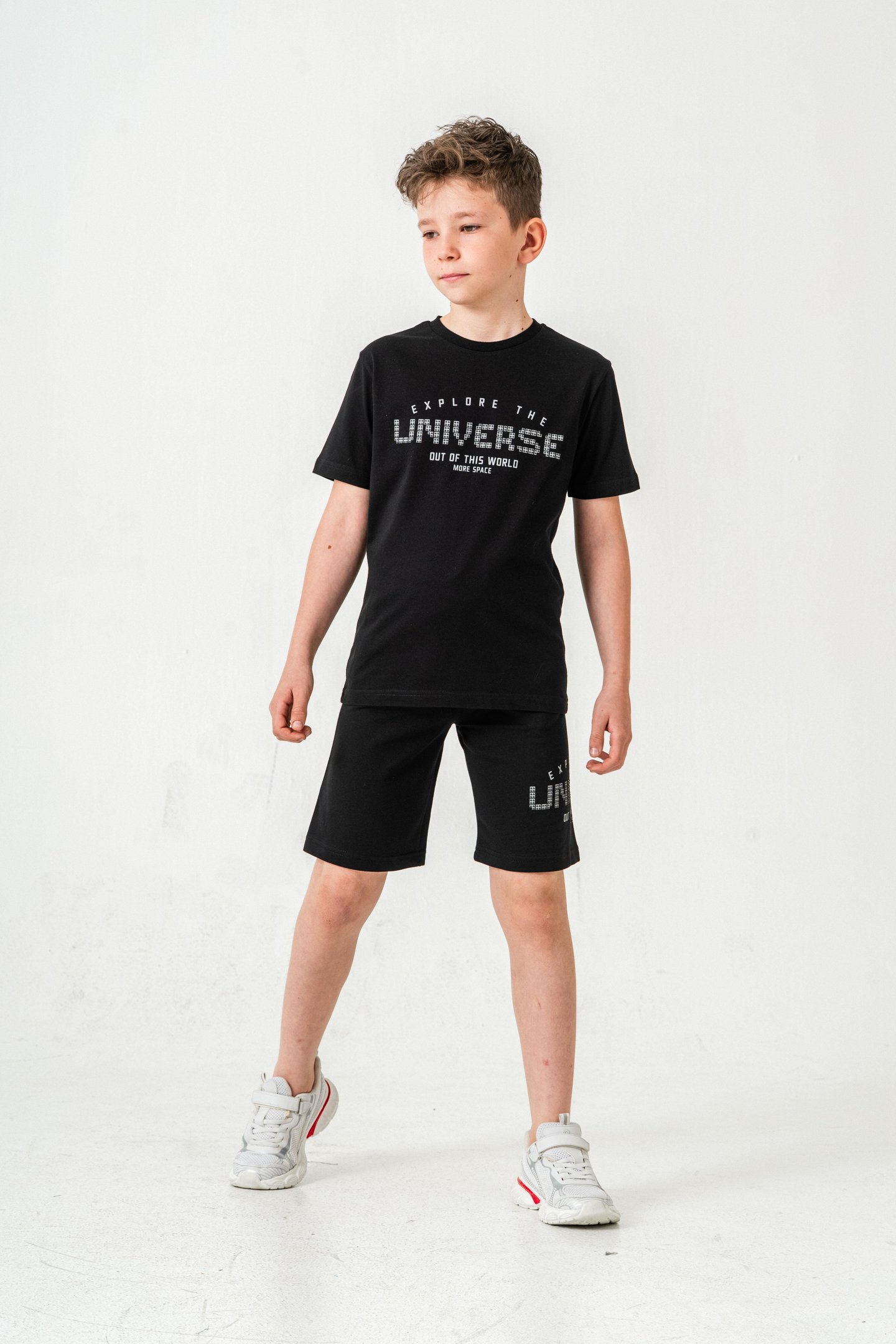 Explore The Universe Out Of This World More Space Baskılı Erkek Çocuk Şort - Tişört Takımı